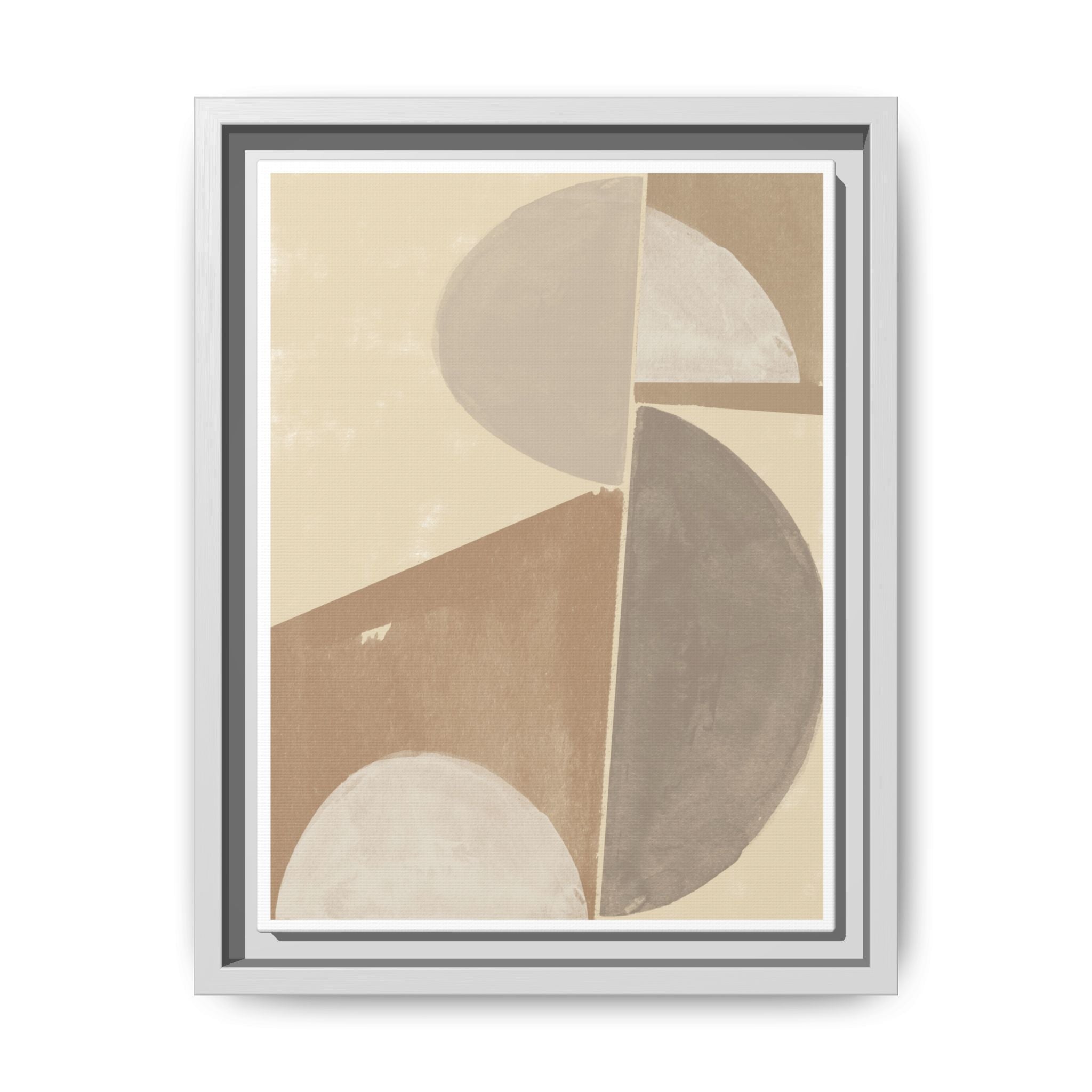 Desert Moon Geometry Echo - Framed