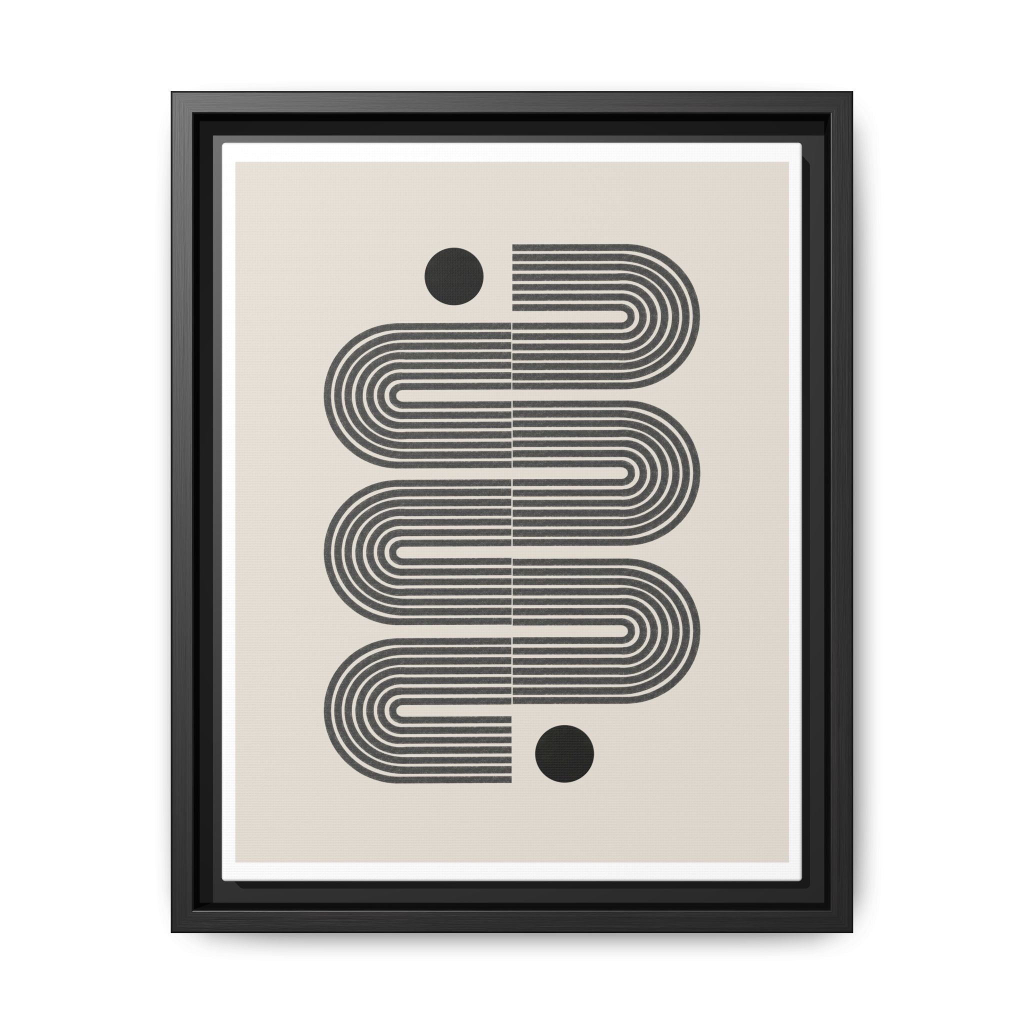 Midnight Circuit Flow - Framed