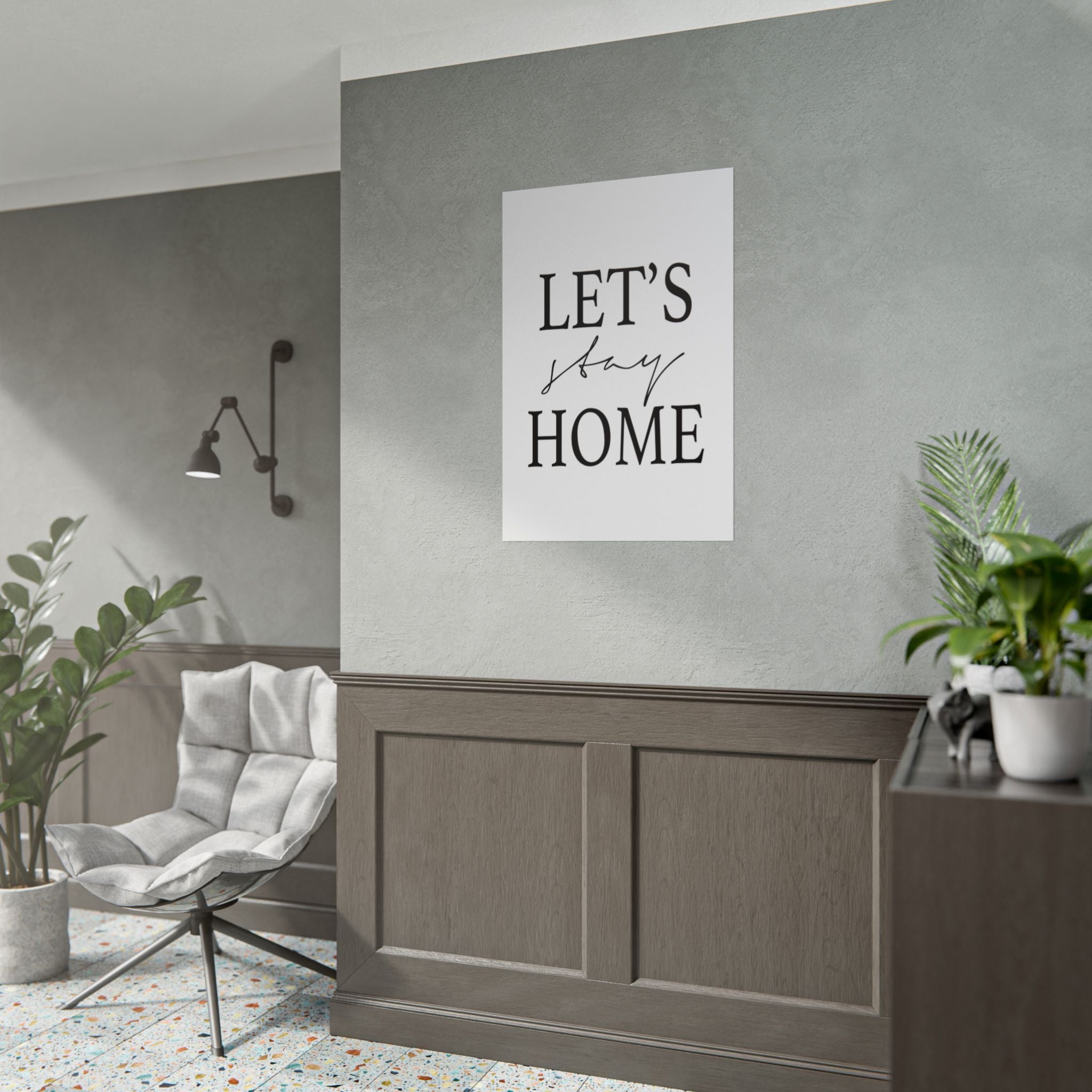 Gentle Haven Typography Glow - Poster