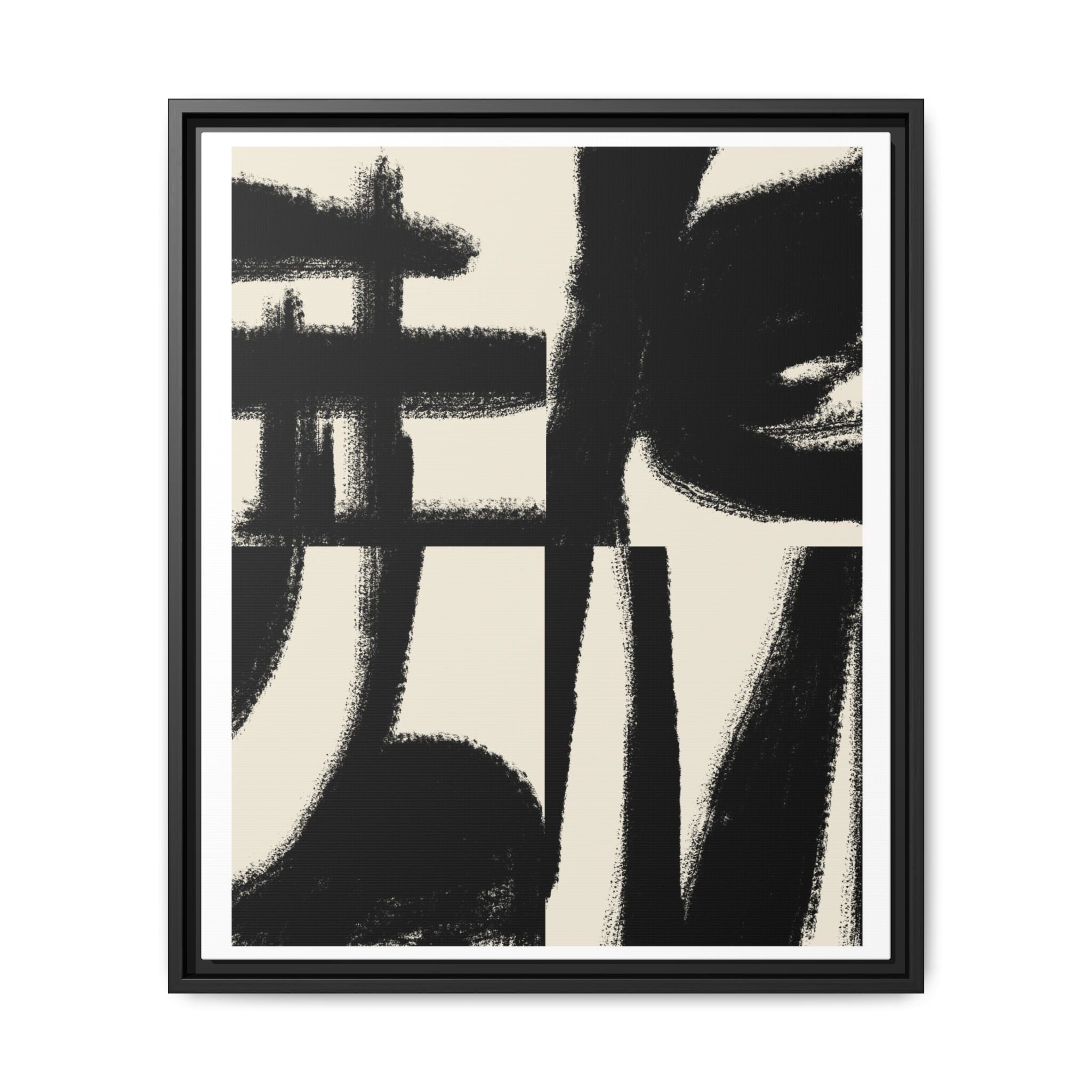 Midnight Gesture Fragments - Framed