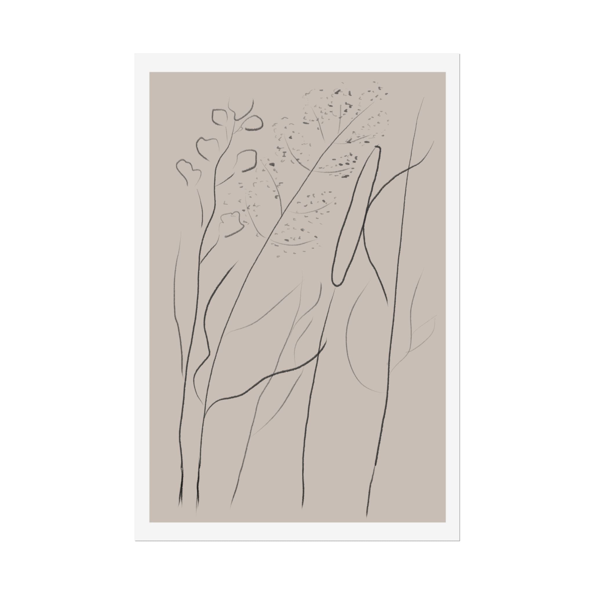 Quiet Woodland Traces - Poster