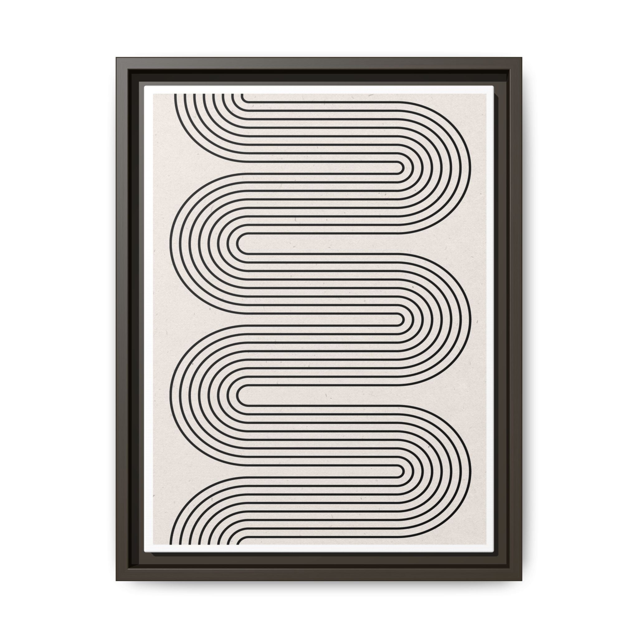 Monoline Rhythm Cascade - Framed