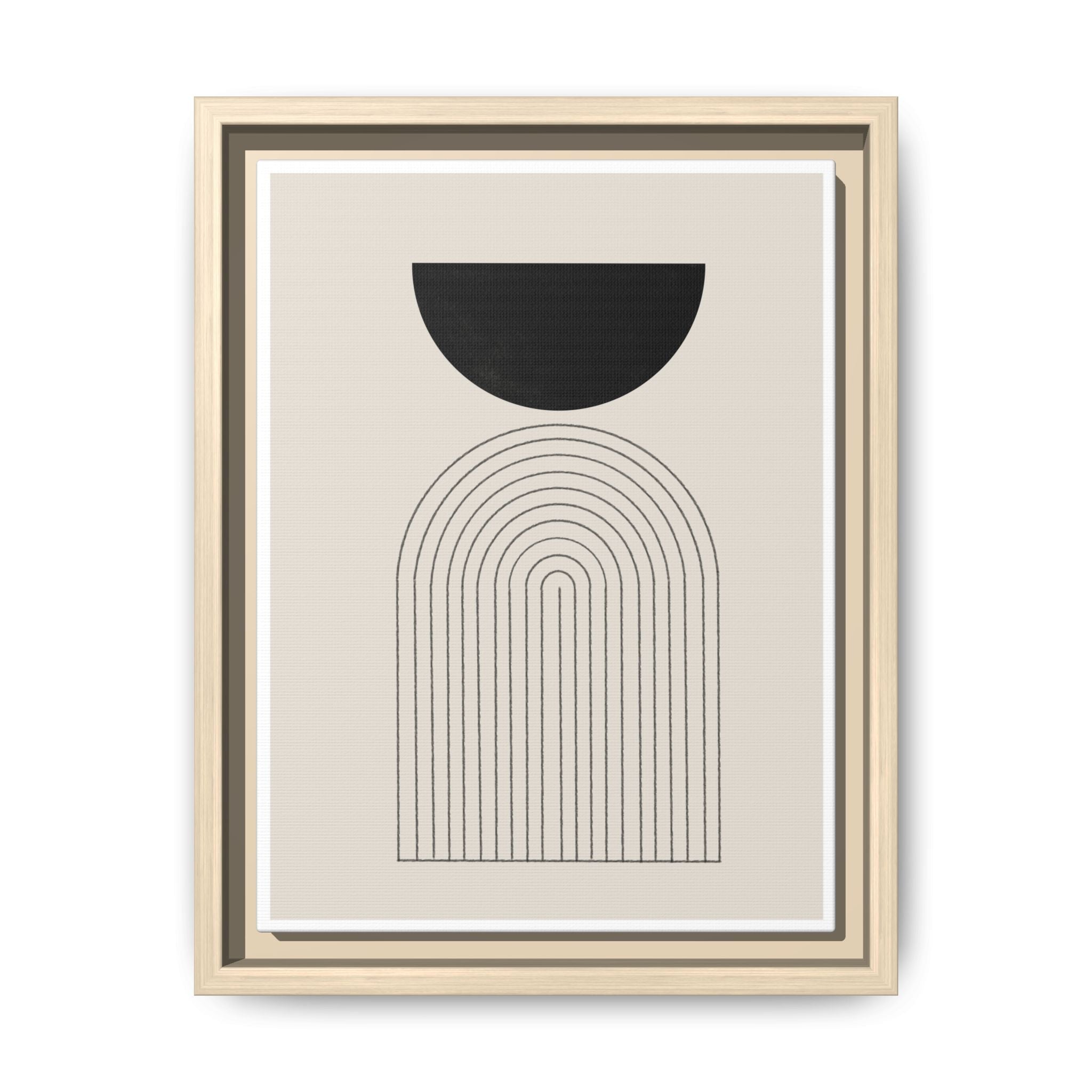 Midnight Portal Lines - Framed