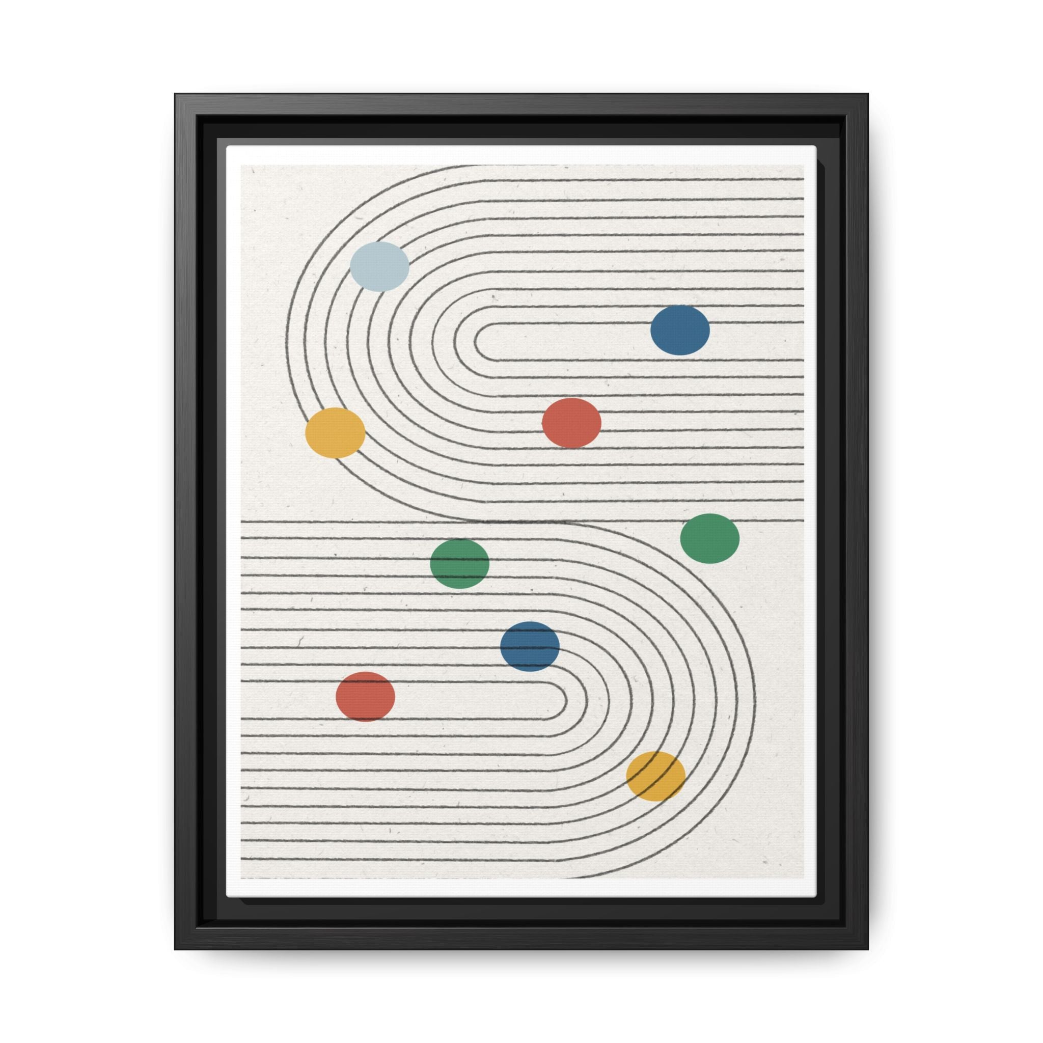 Retro Orbit Pathways - Framed