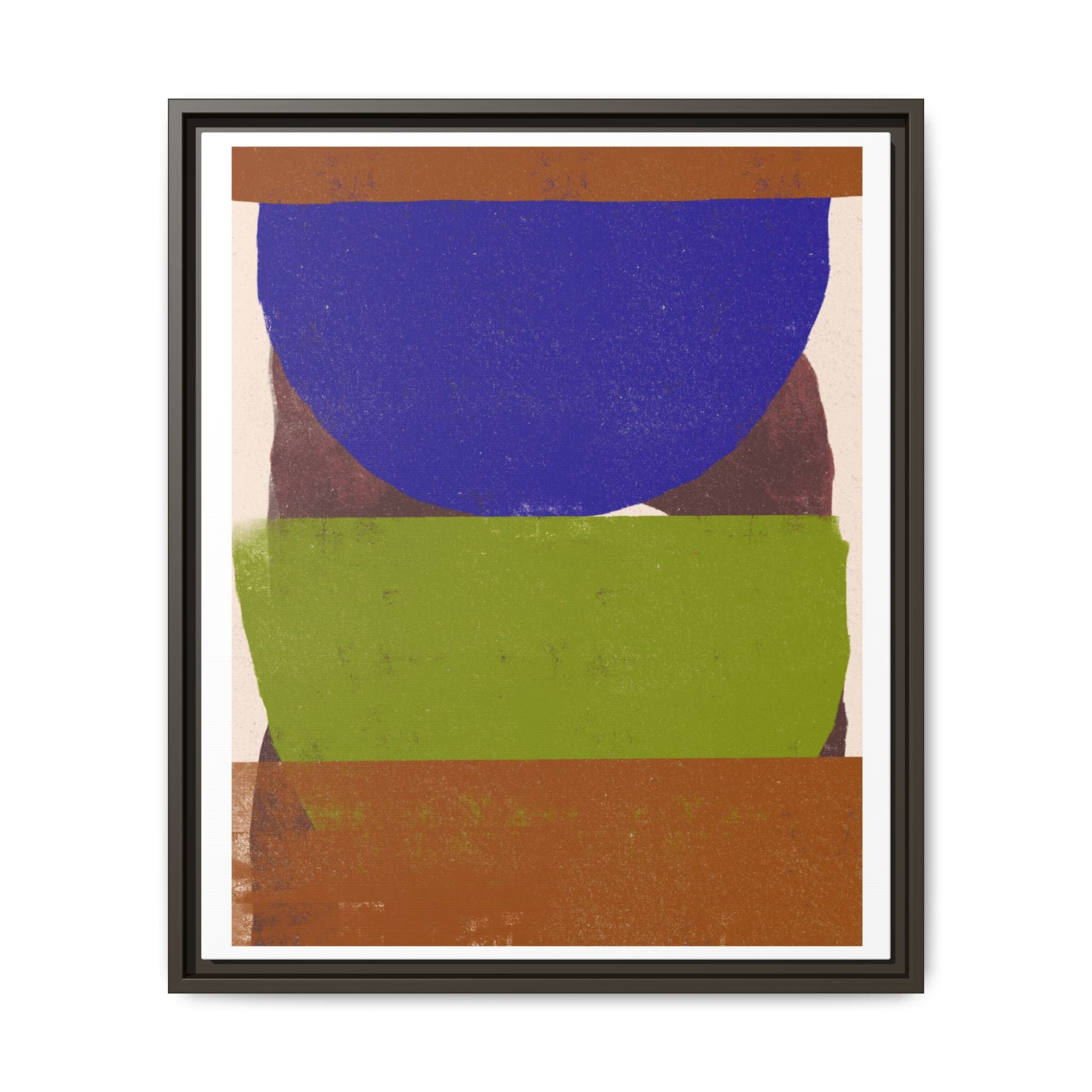 Cobalt Meadow Horizon - Framed