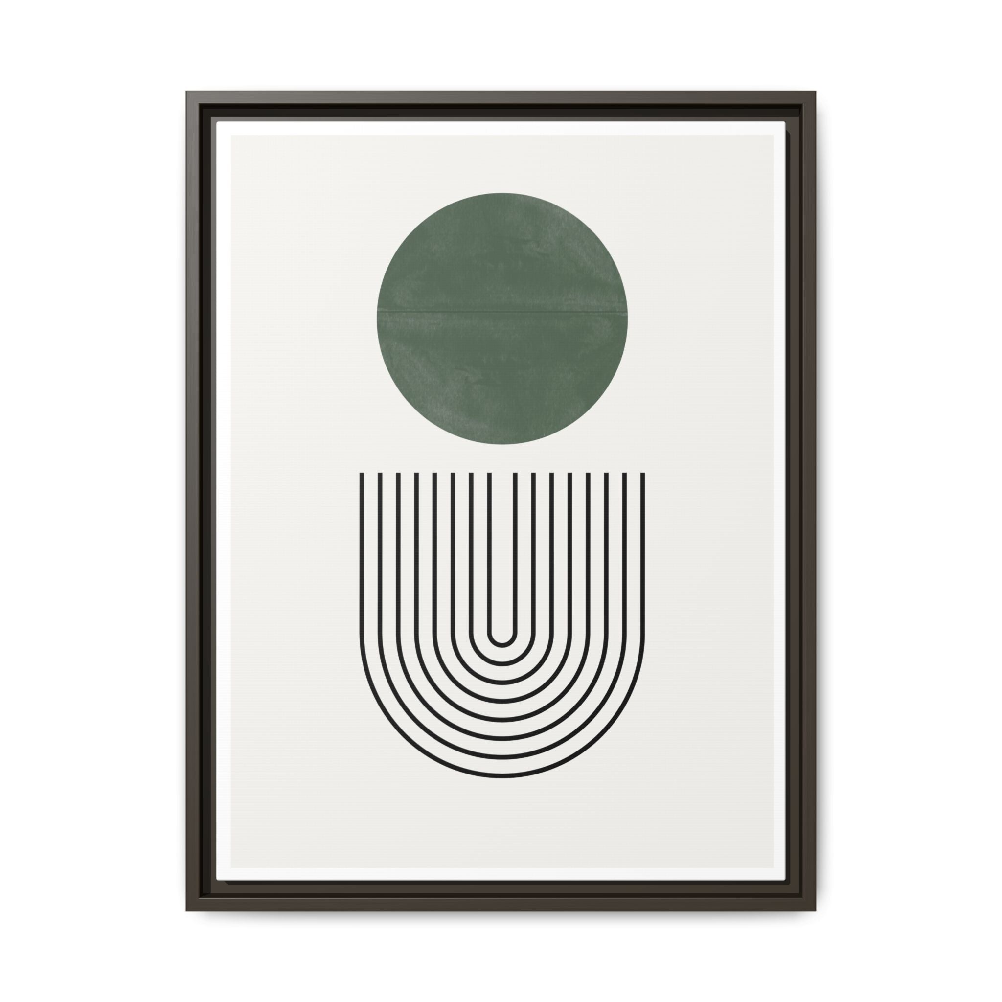 Emerald Orbit Pathways - Framed