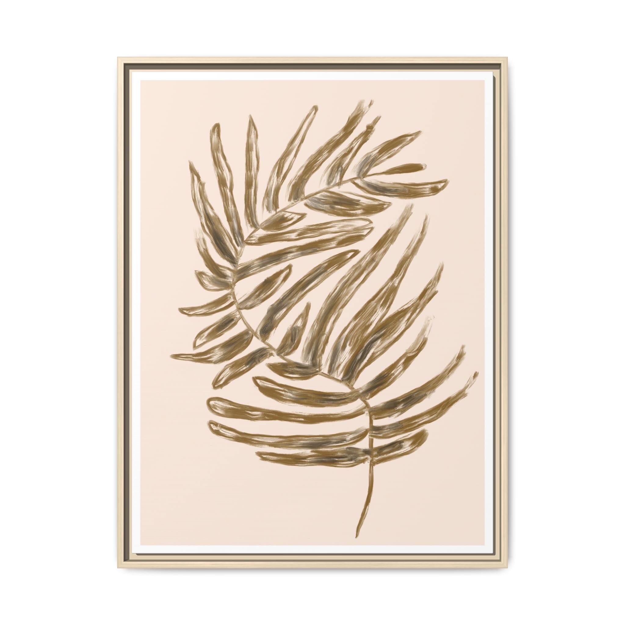 Golden Frond Reverie - Framed