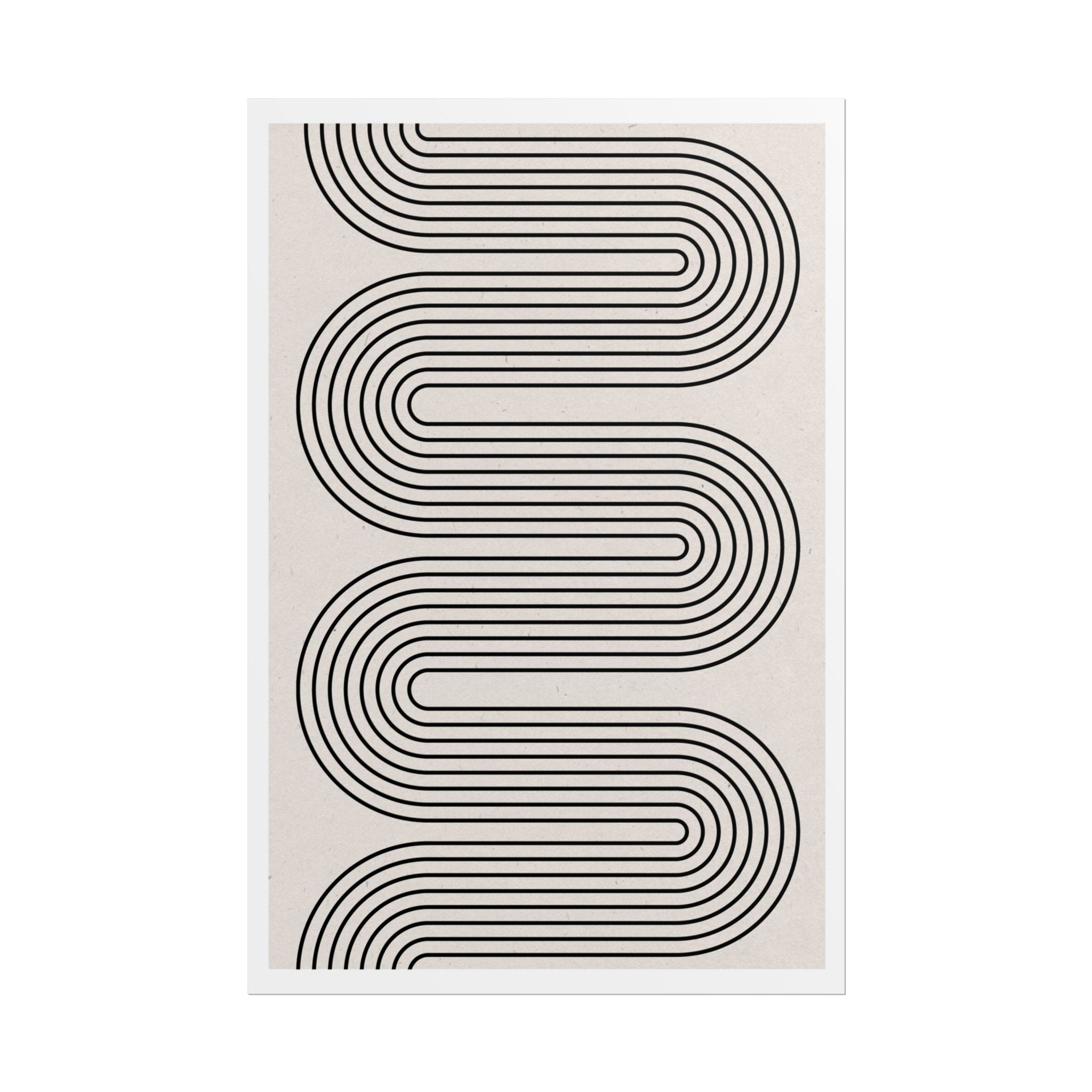 Monoline Rhythm Cascade - Poster