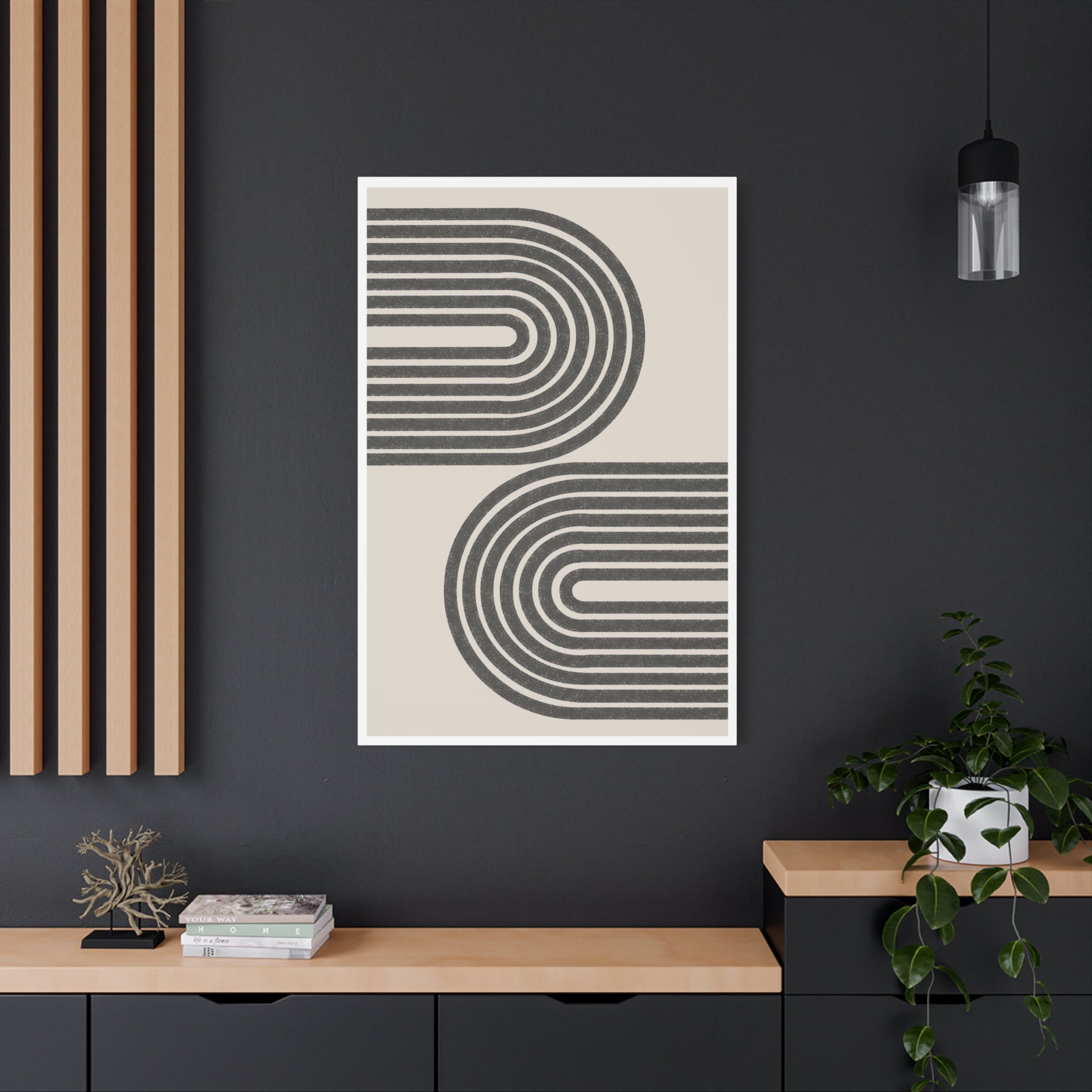 Twin Horizon Currents - Canvas
