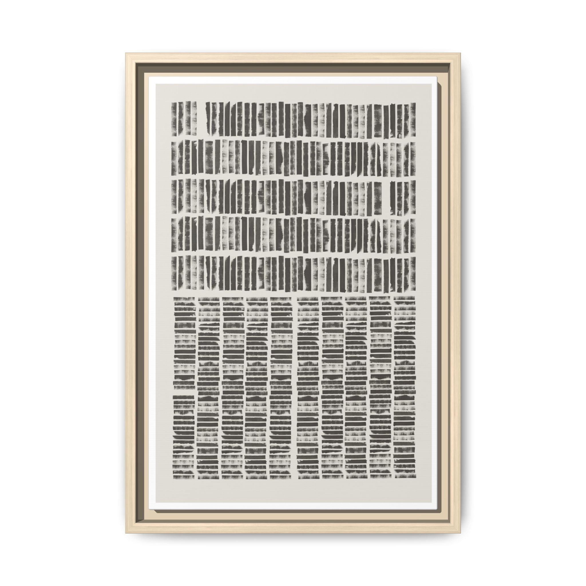 Shadow Rhythm Columns - Framed