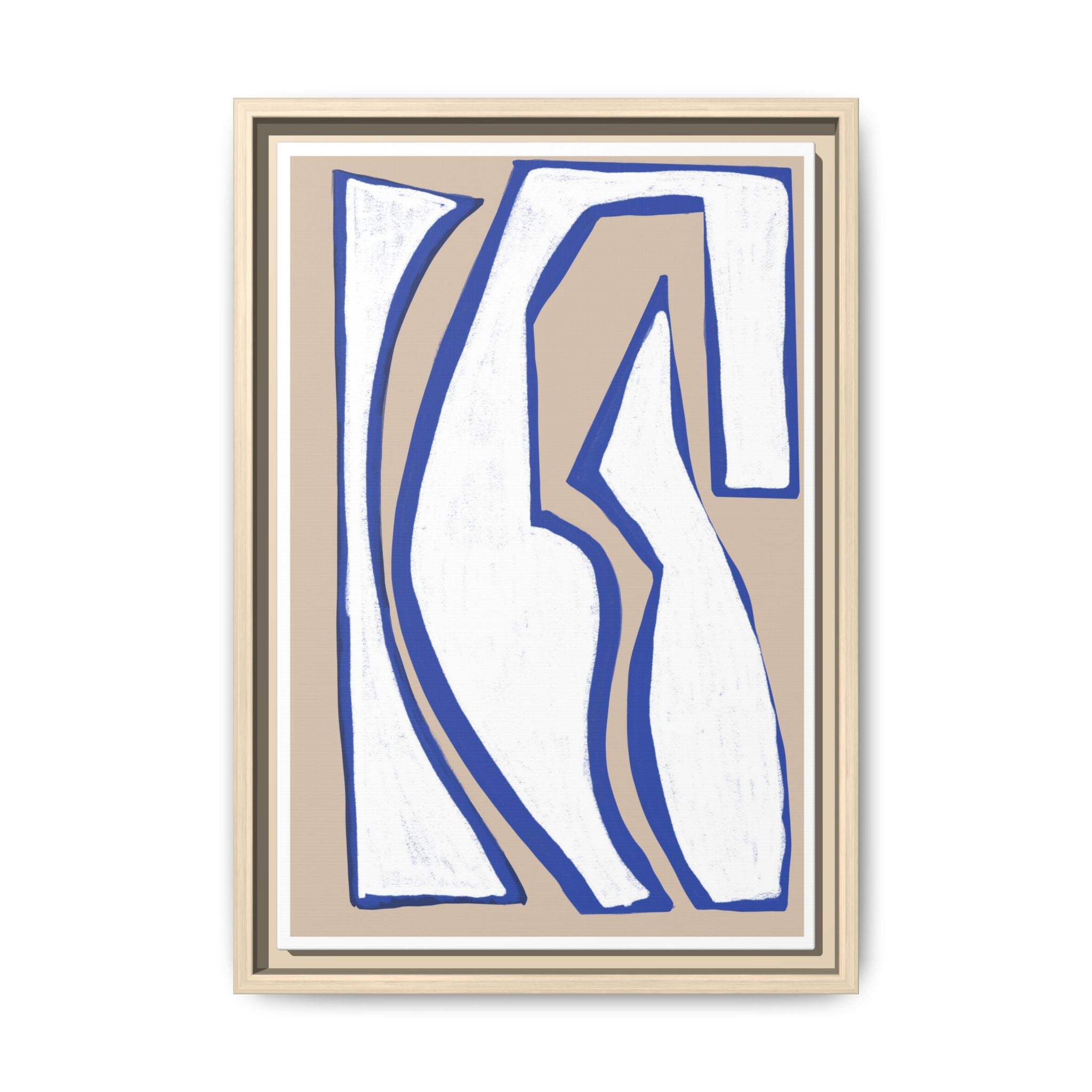 Cobalt Form Continuum - Framed