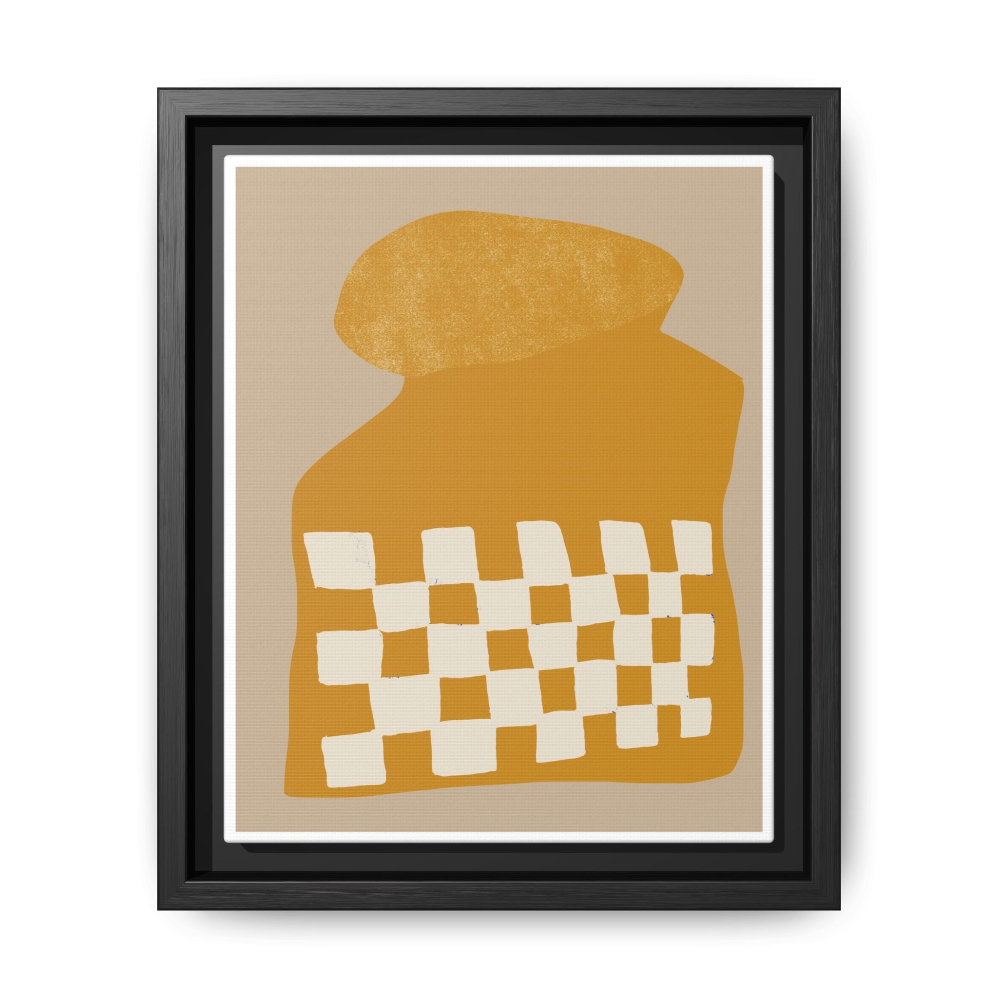 Golden Mosaic Bloom - Framed