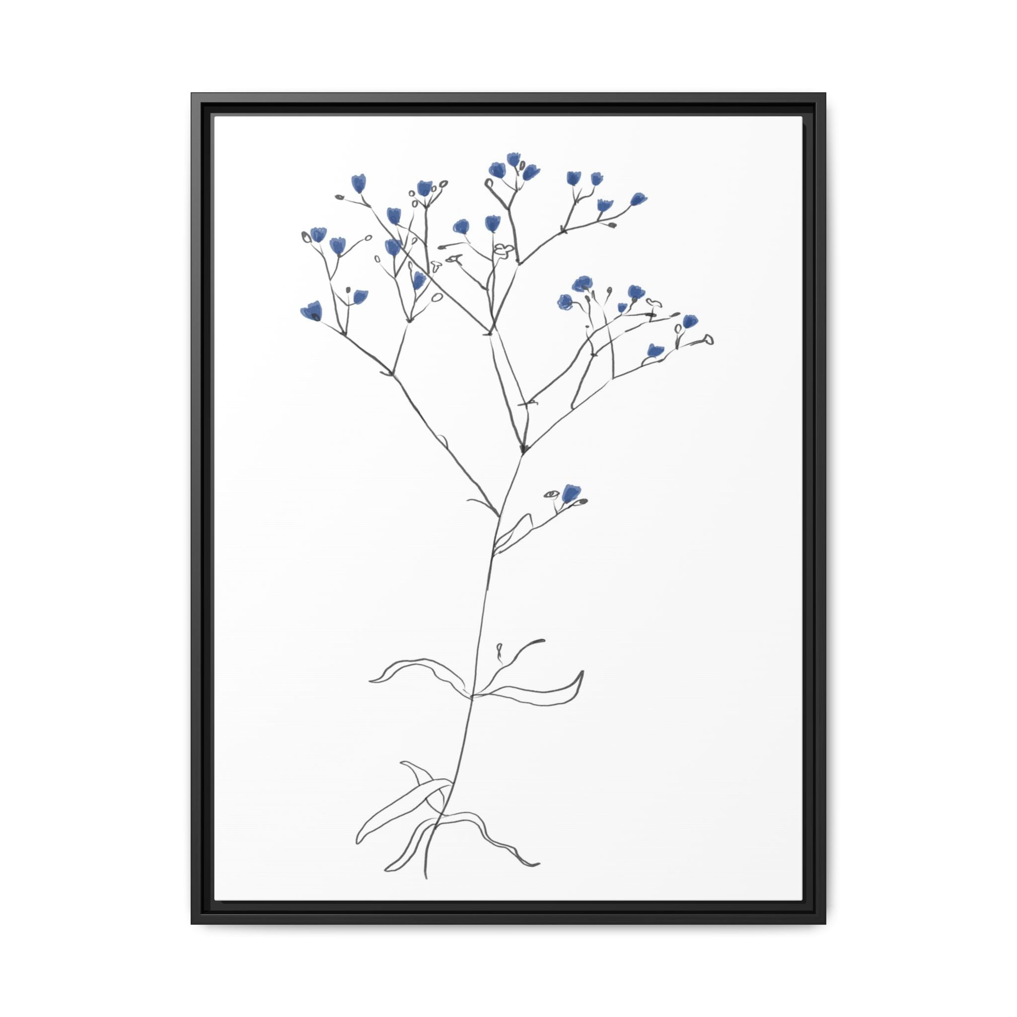 Blue Meadow Whisper - Framed
