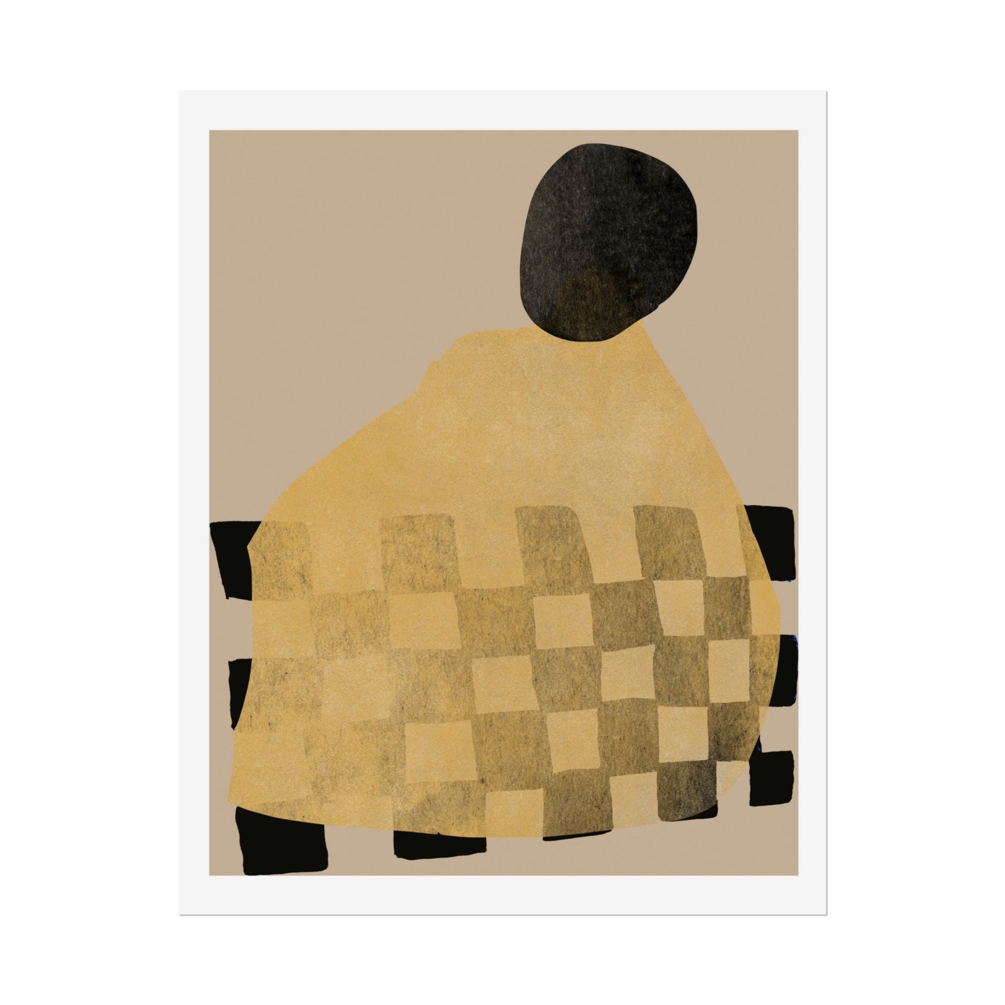 Golden Hearth Pattern Drift - Poster