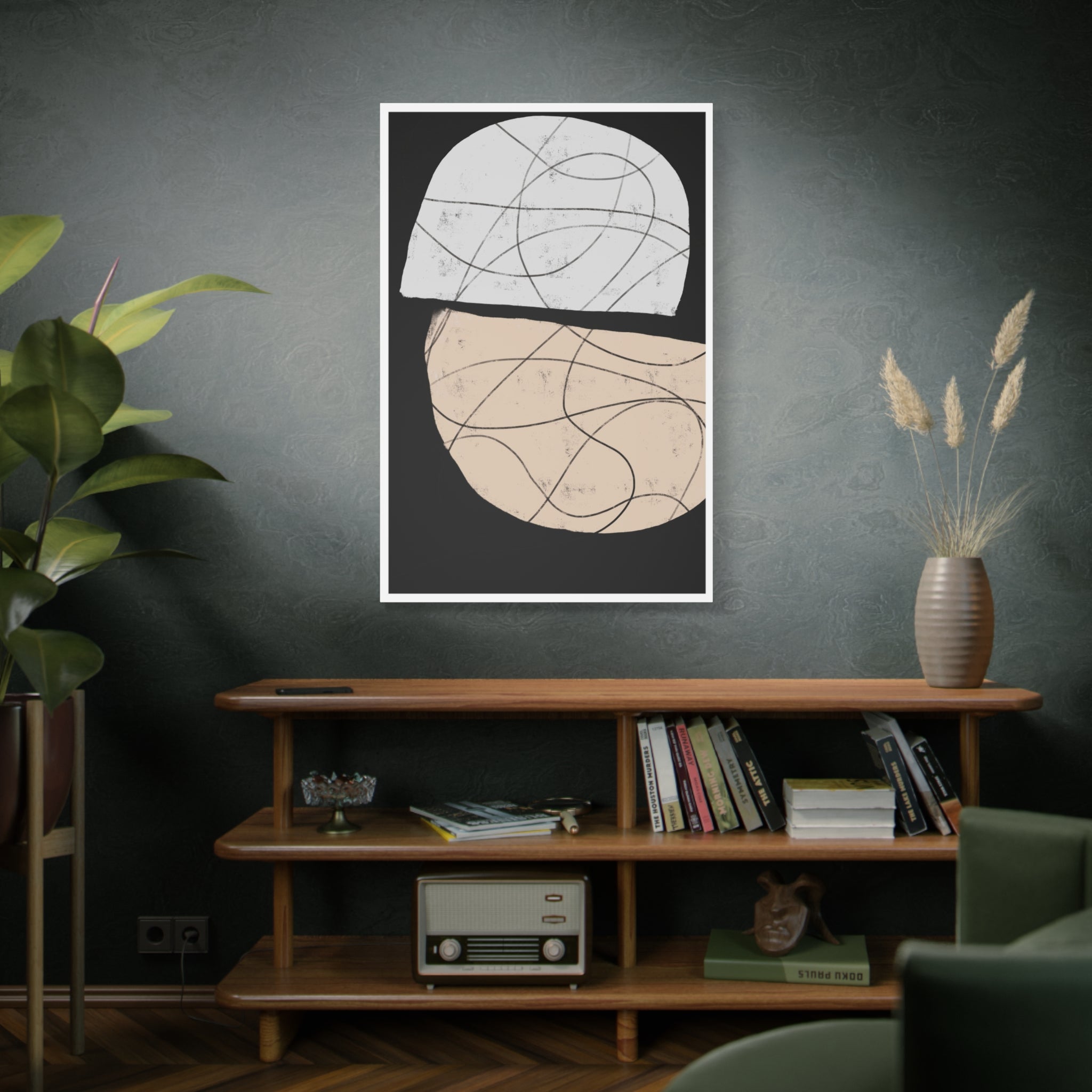 Nocturne Orbit Lines - Canvas