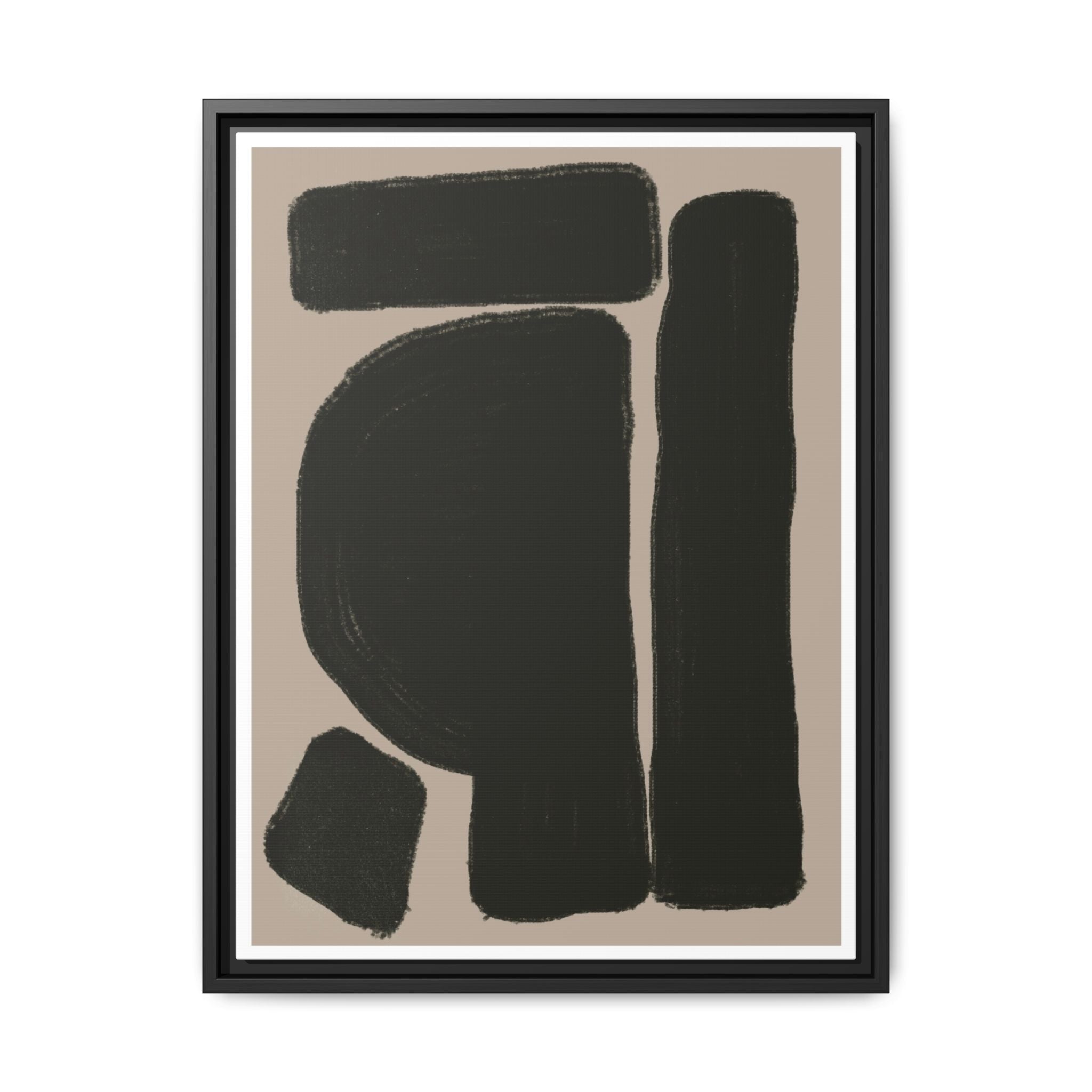Velvet Obsidian Forms - Framed