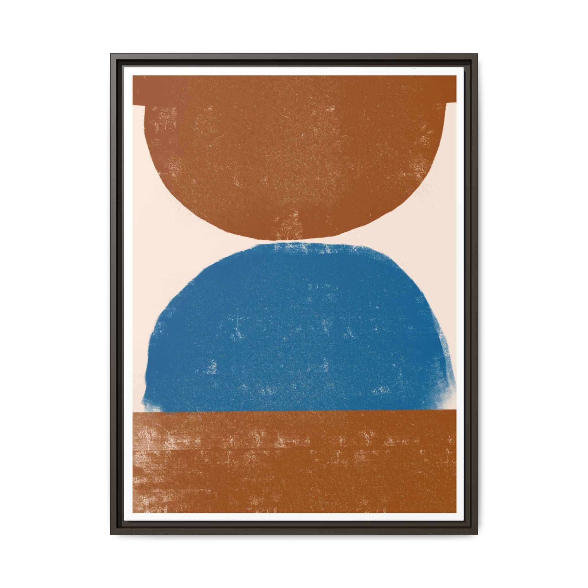 Cobalt Ember Equilibrium - Framed