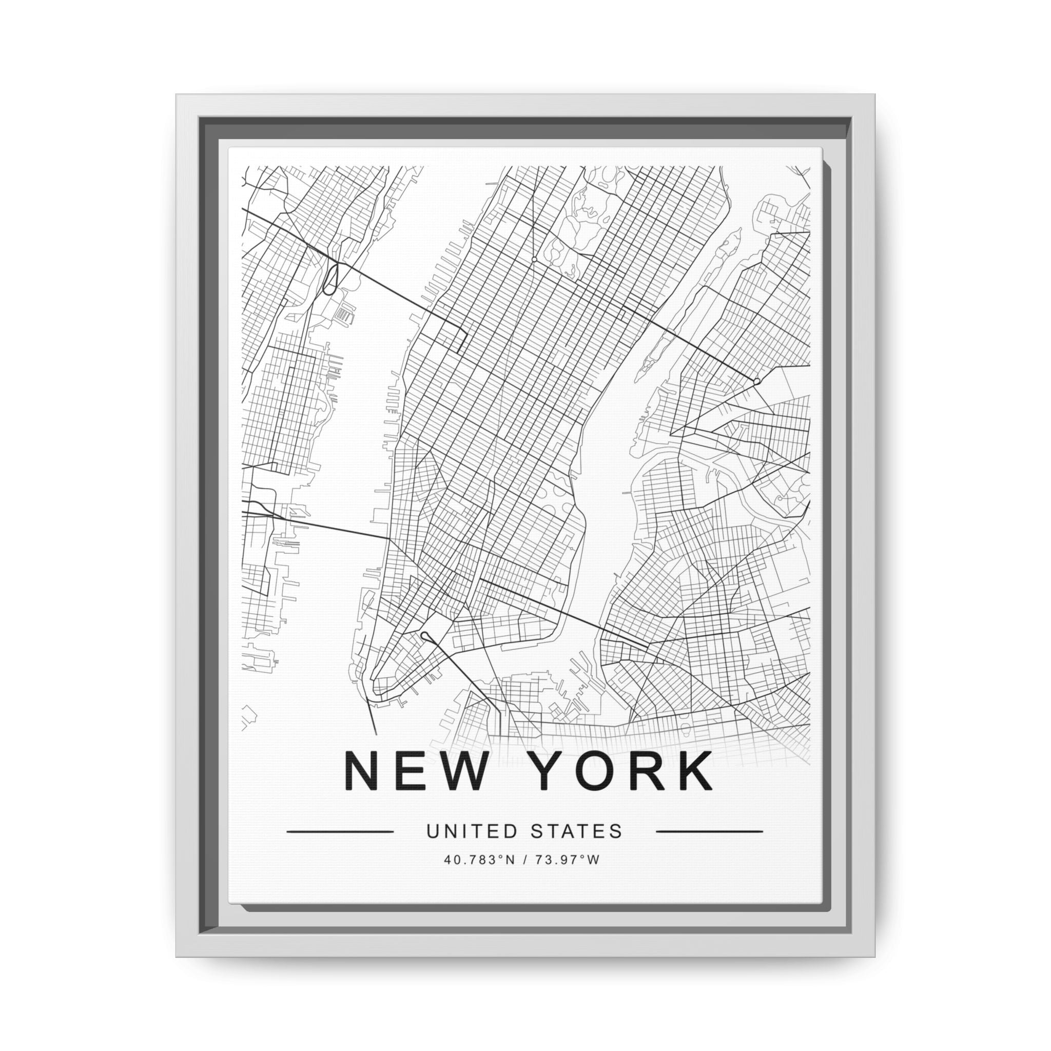 Metropolitan Gridline Reverie - Framed