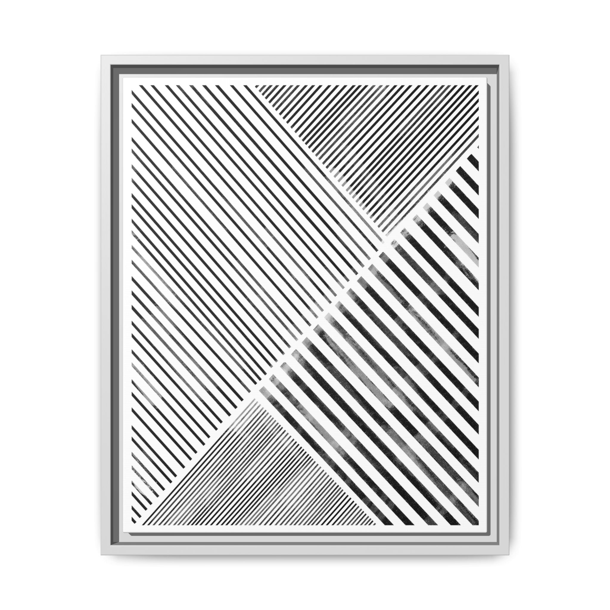 Monochrome Motion Angles - Framed