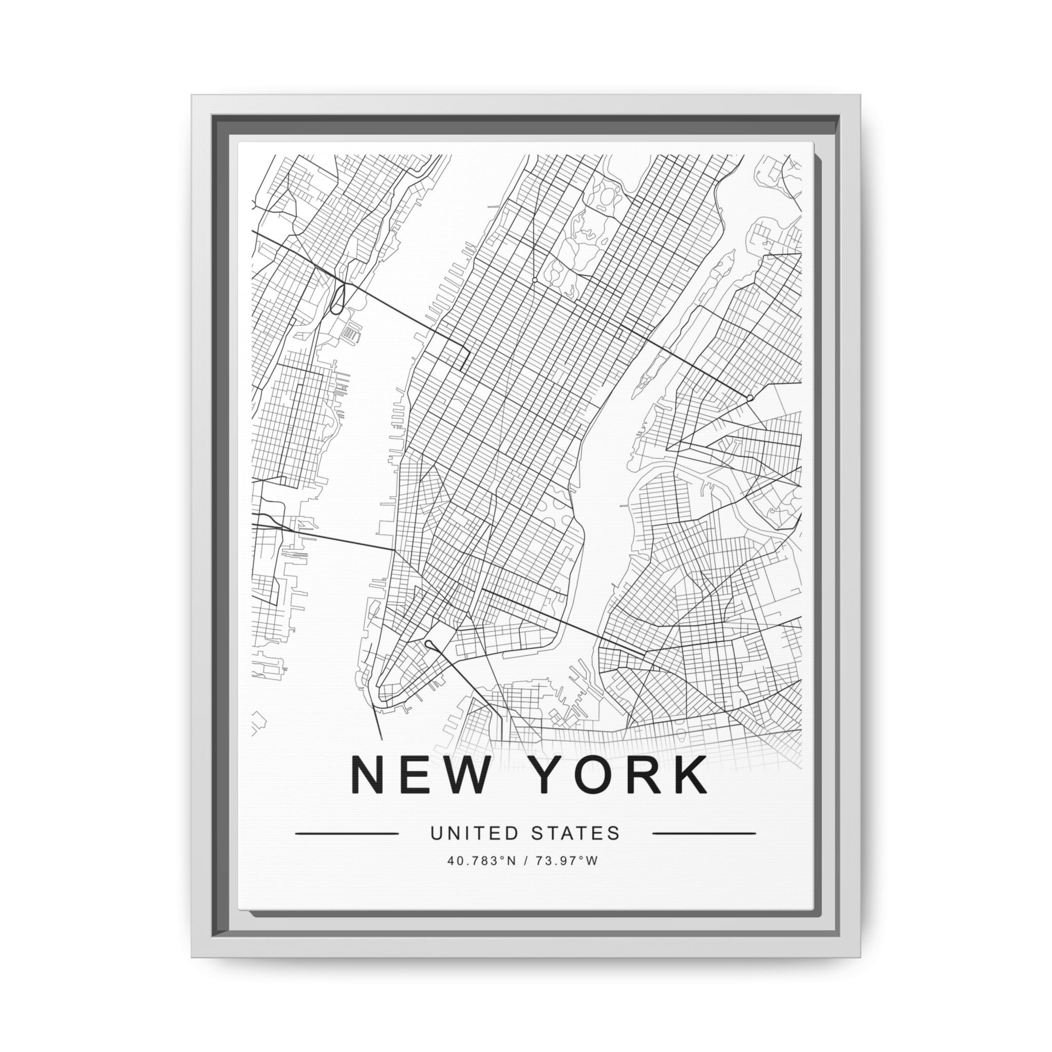 Metropolitan Gridline Reverie - Framed
