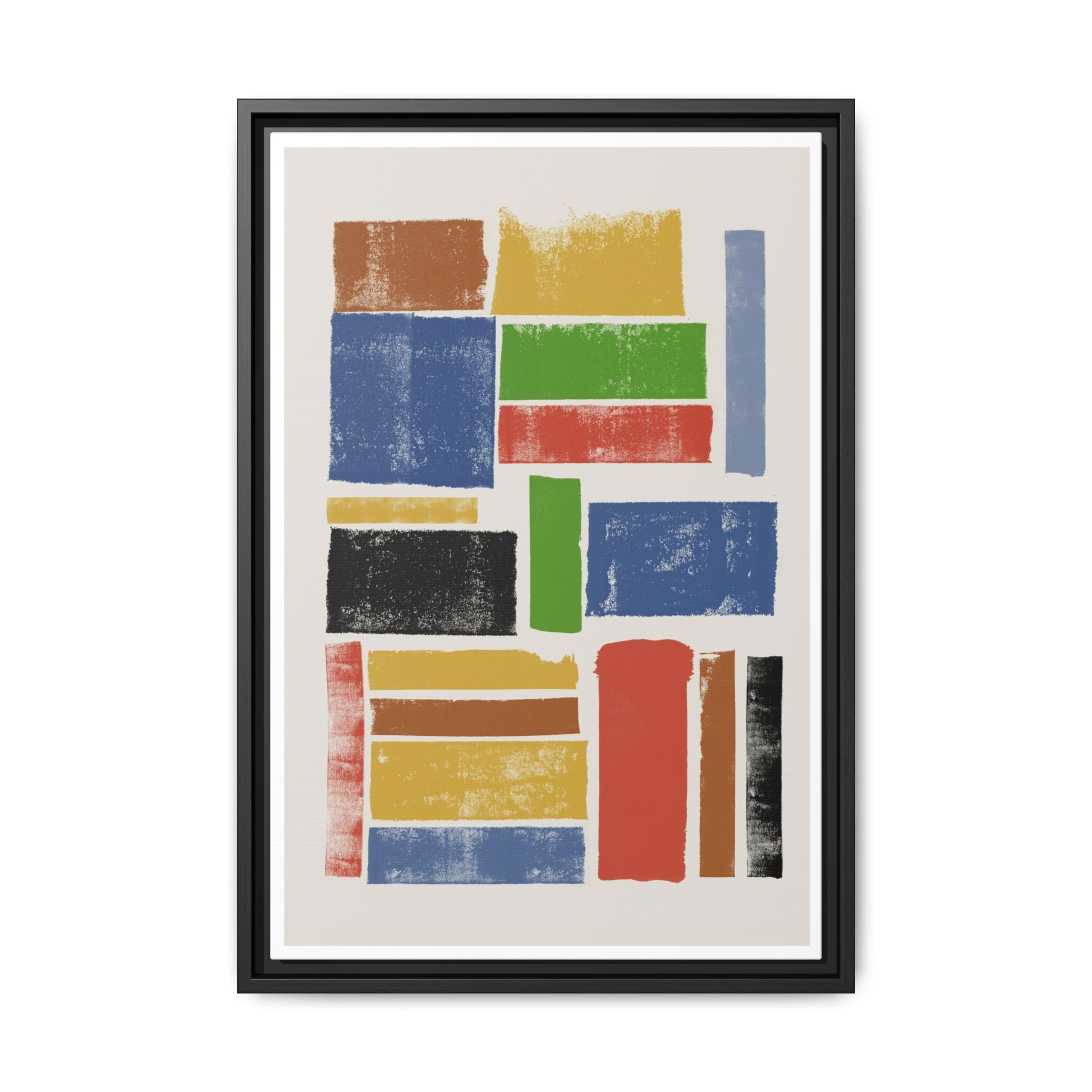 Playful Color Rhythm - Framed