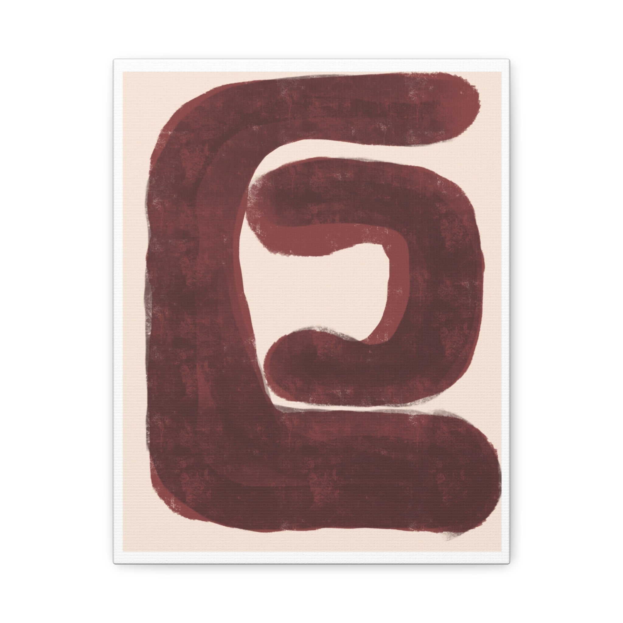 Burgundy Echo Form - Canvas