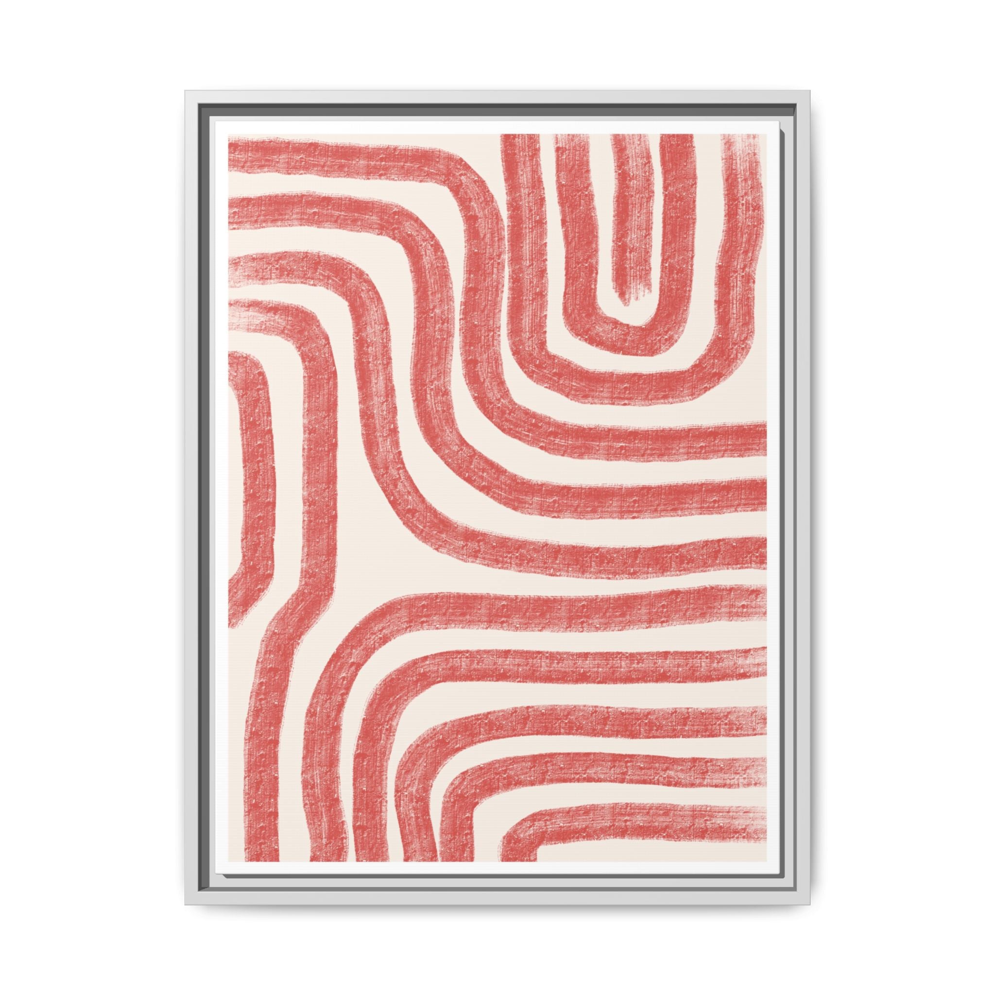 Coral Drift Pathways - Framed