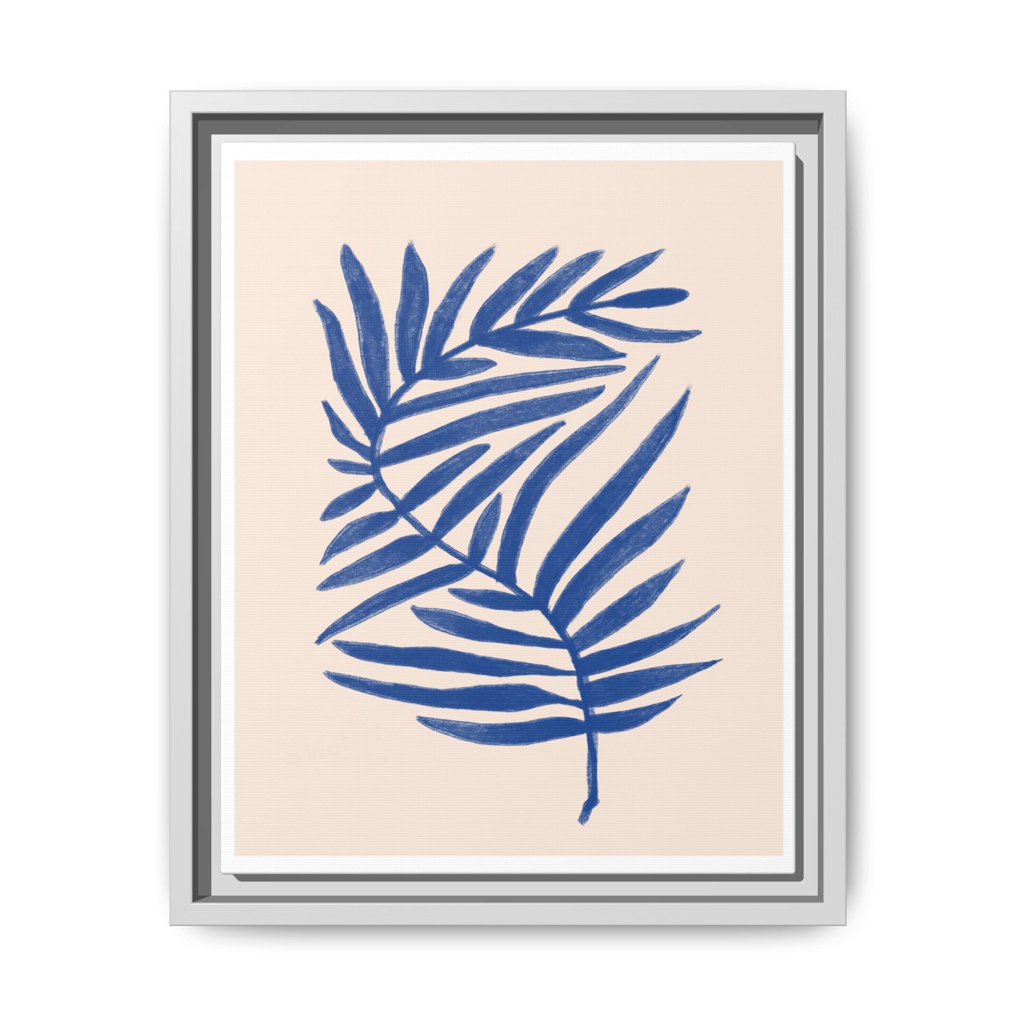 Sapphire Frond Harmony - Framed