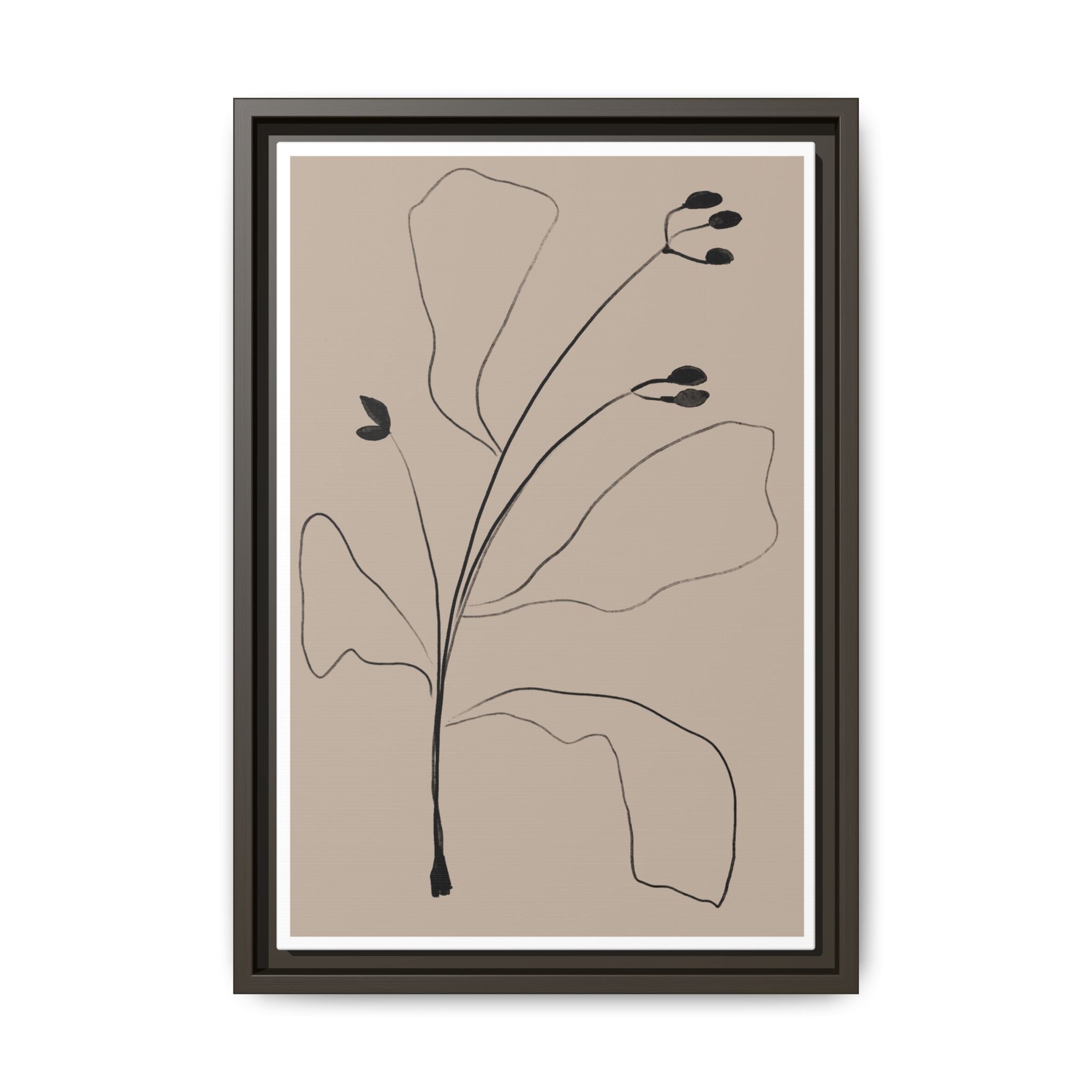Quiet Botanical Gesture - Framed