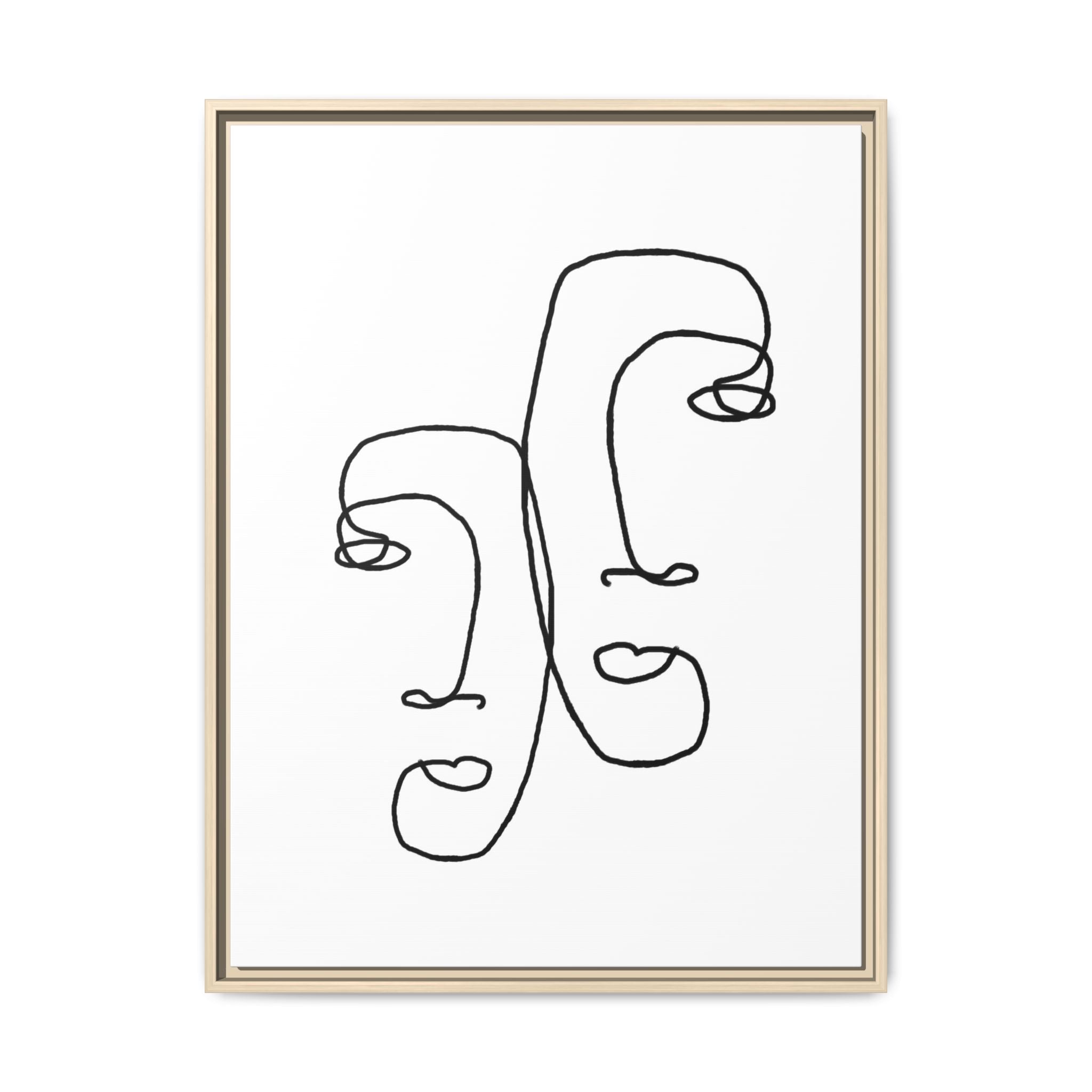 Silent Dual Reflections - Framed