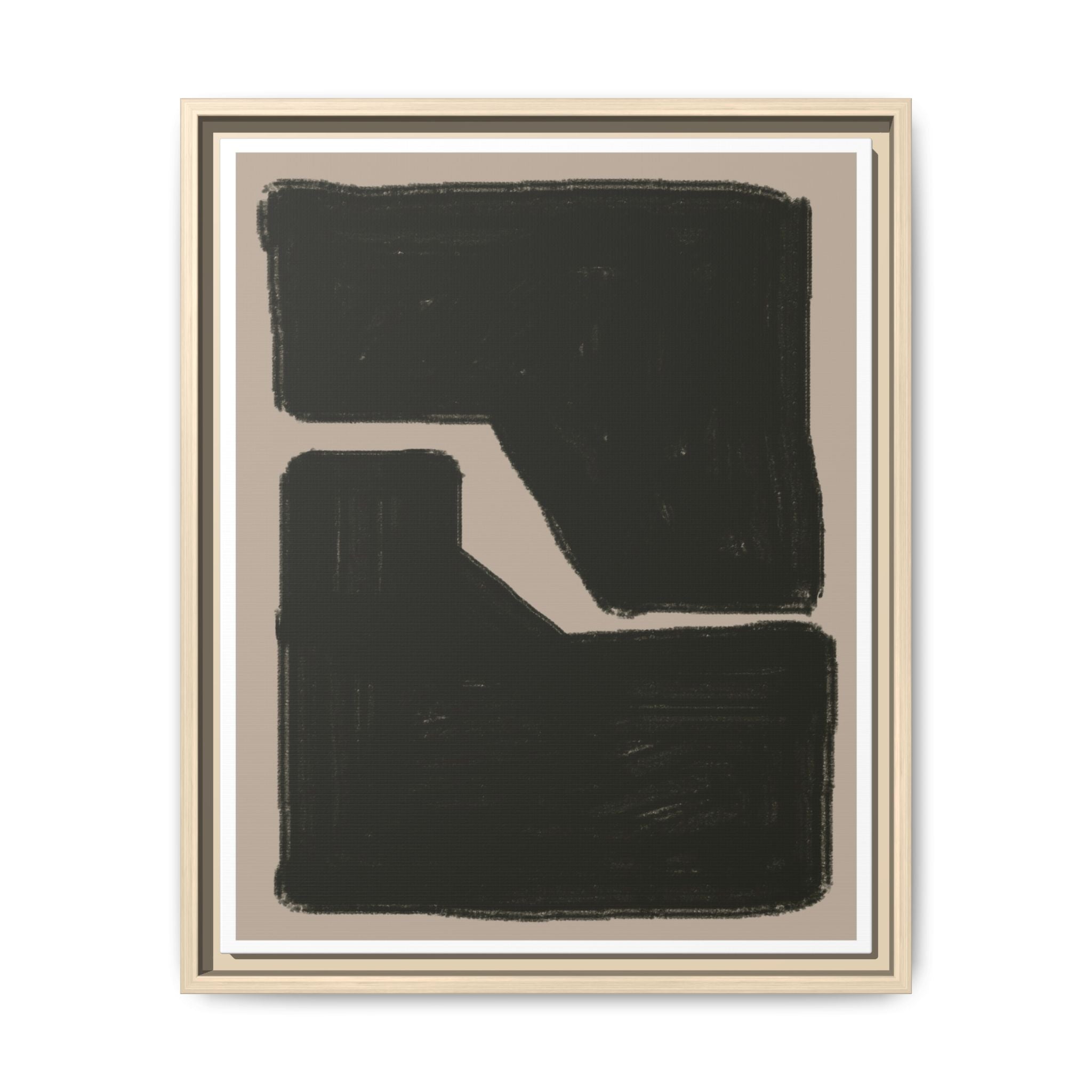 Midnight Geometry Passage - Framed
