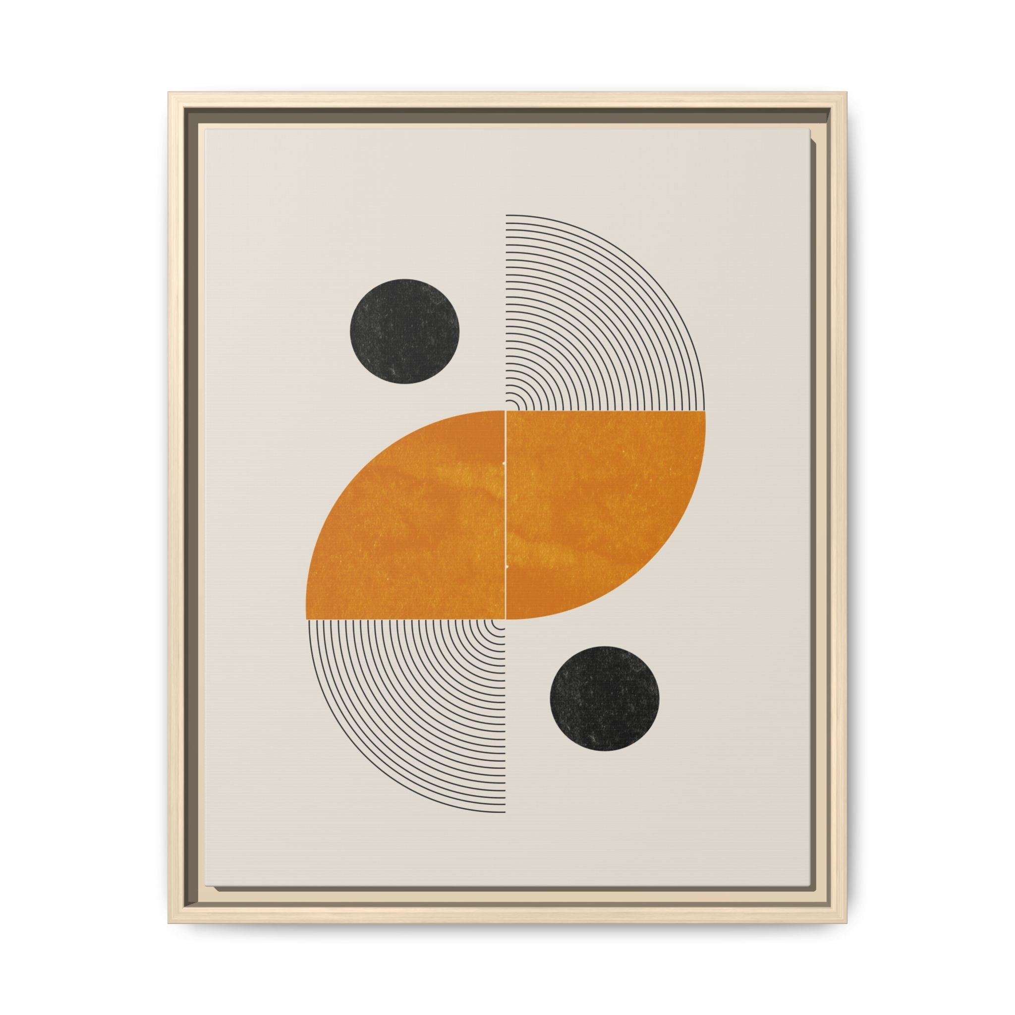 Amber Orbit Balance - Framed