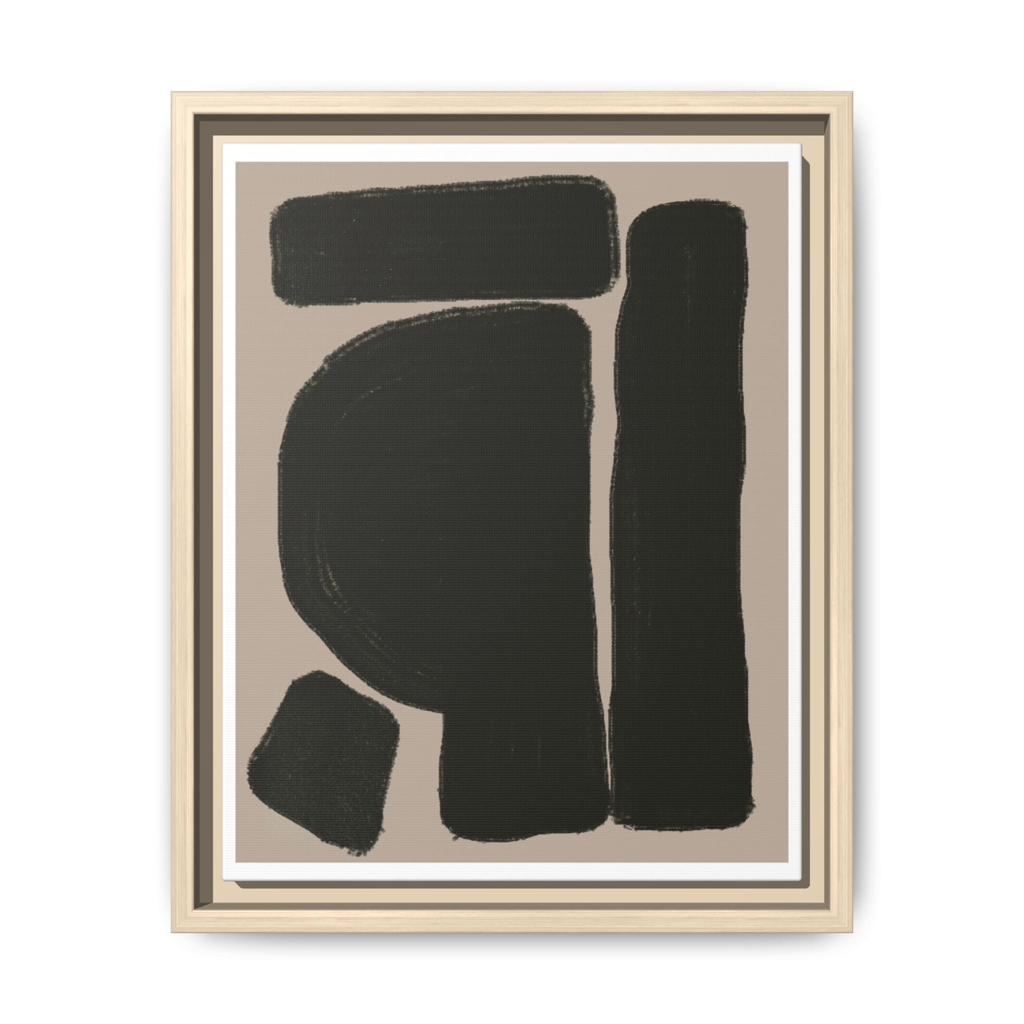 Velvet Obsidian Forms - Framed