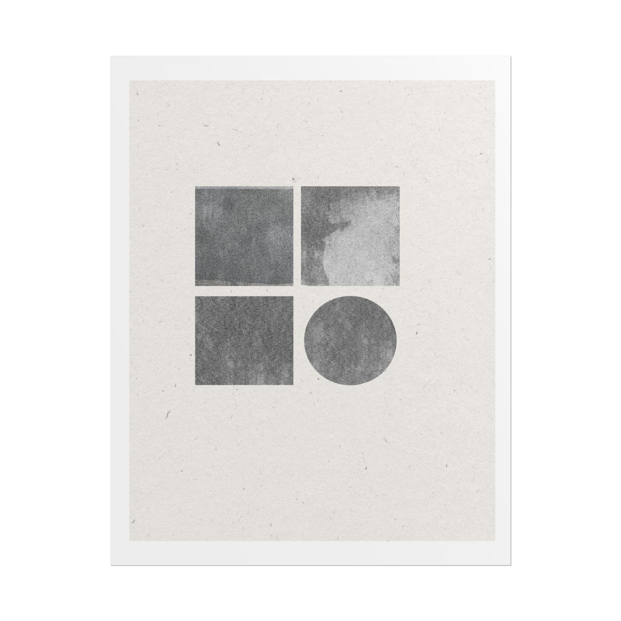 Muted Geometry Quartet - Poster