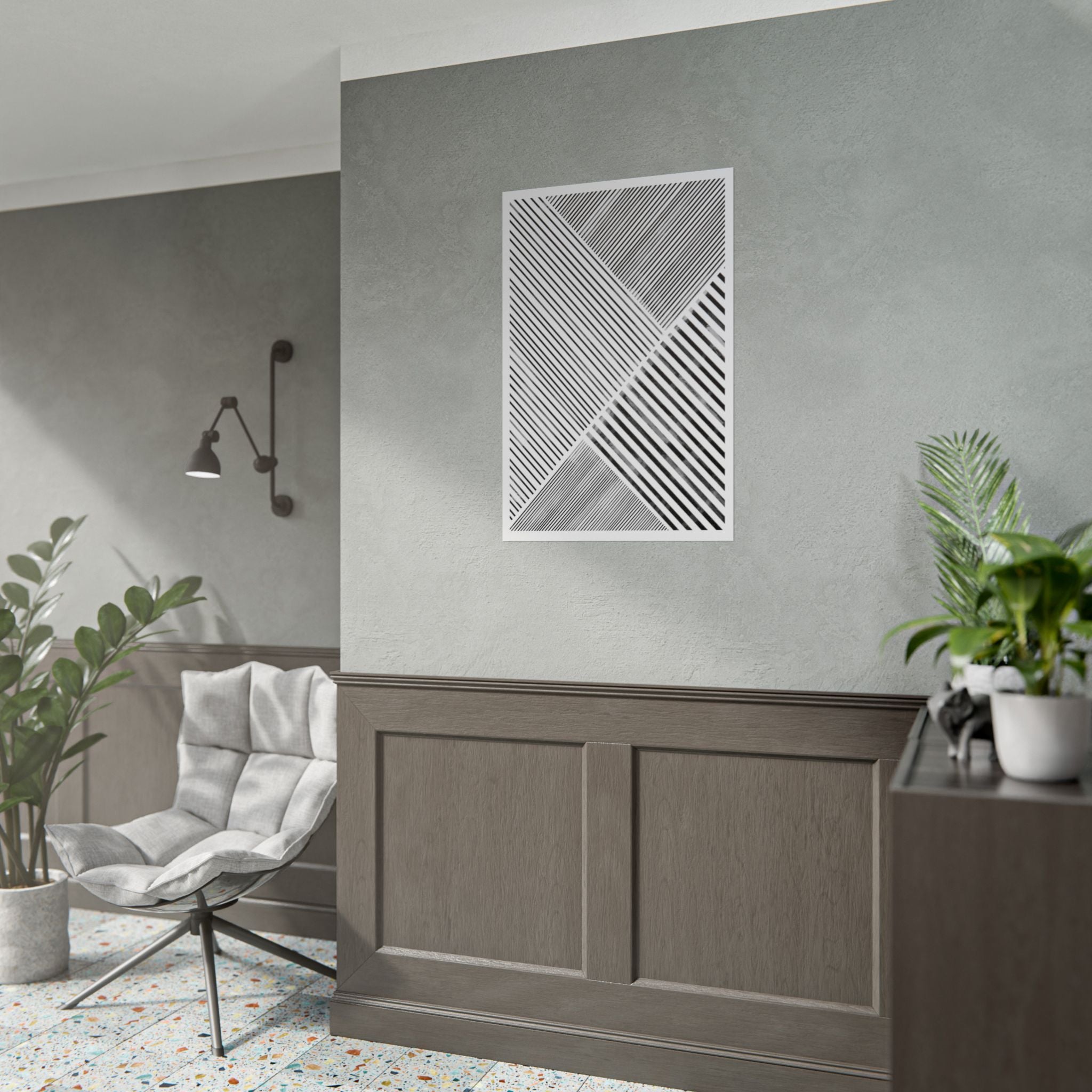 Monochrome Motion Angles - Poster