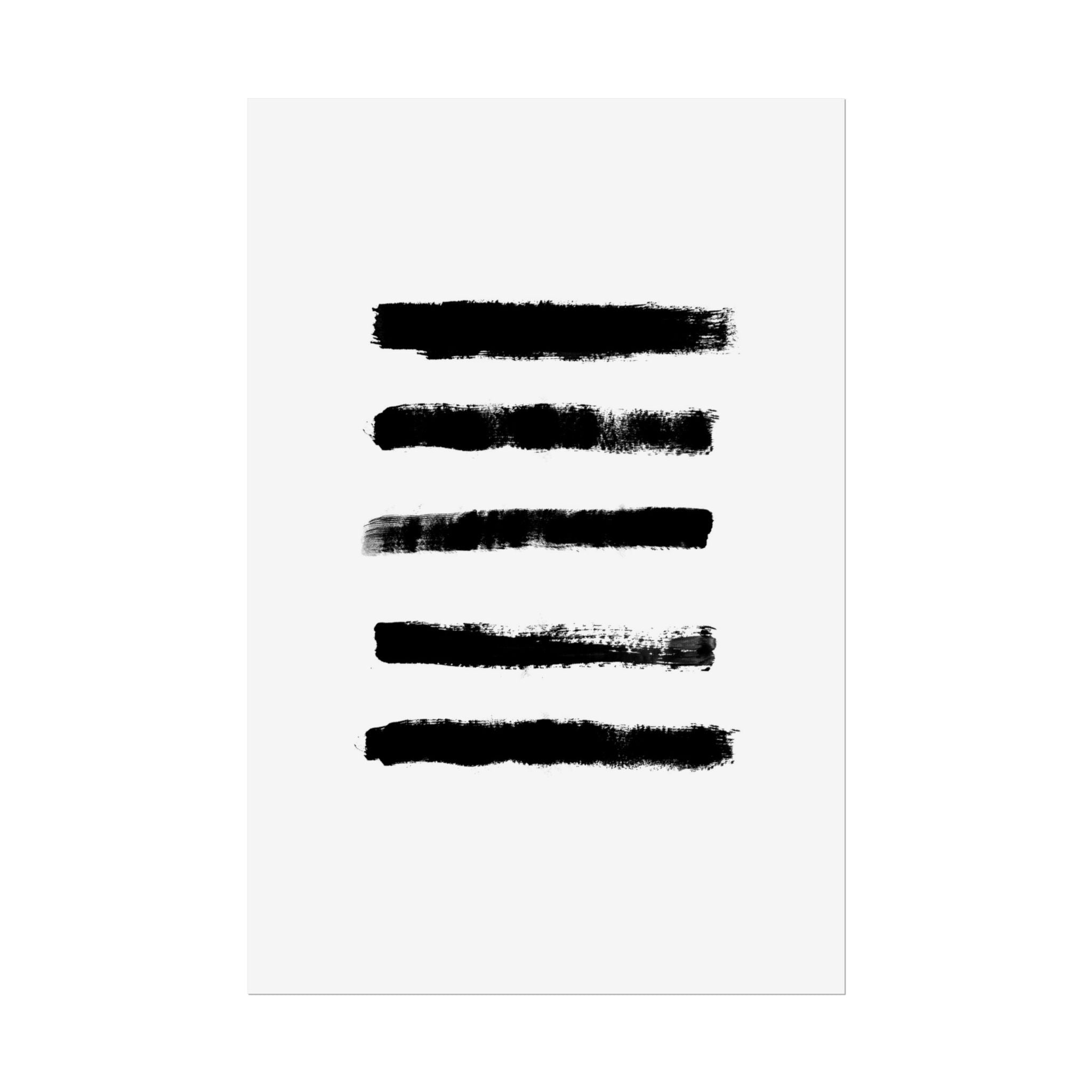 Obsidian Silence Strokes - Poster