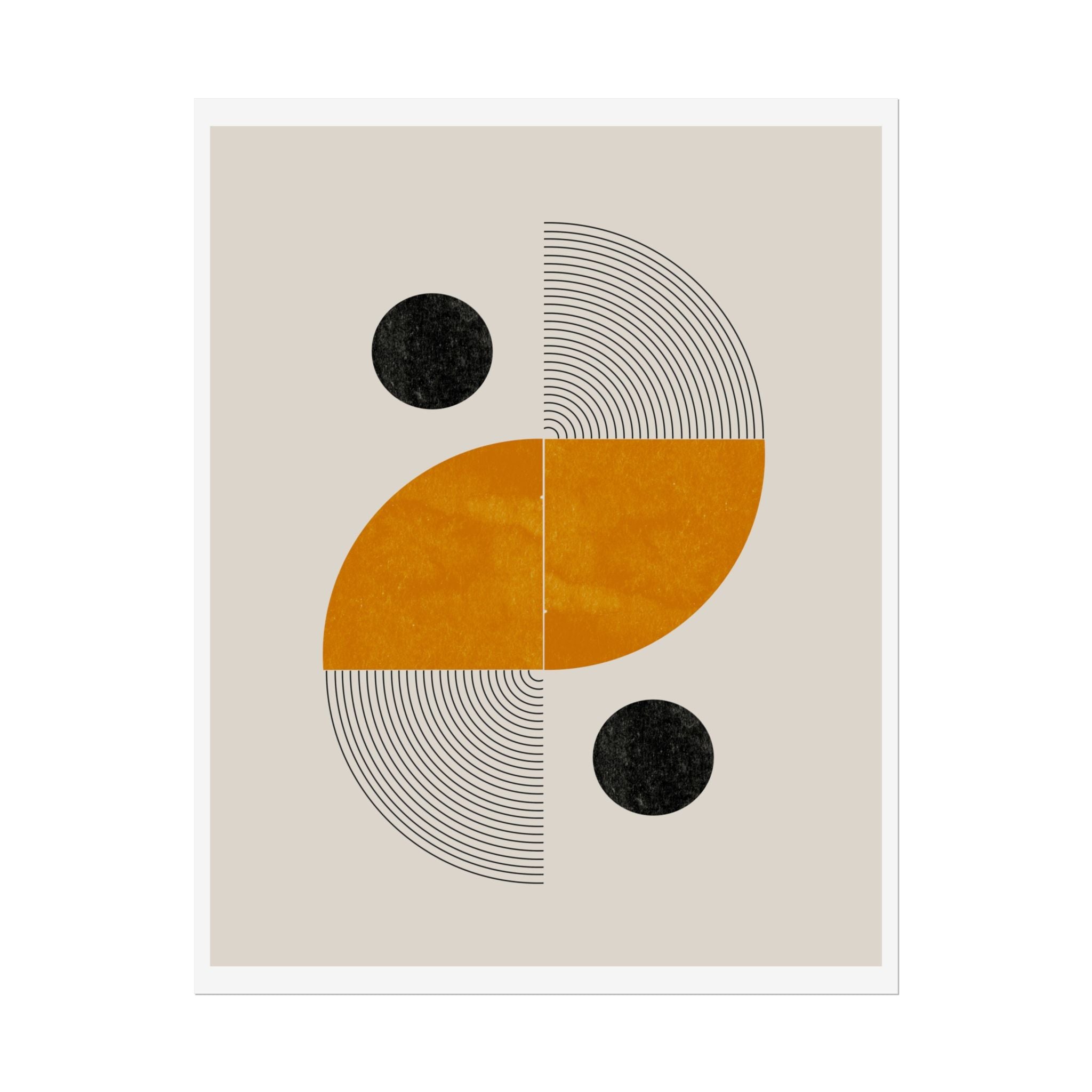 Amber Orbit Balance - Poster