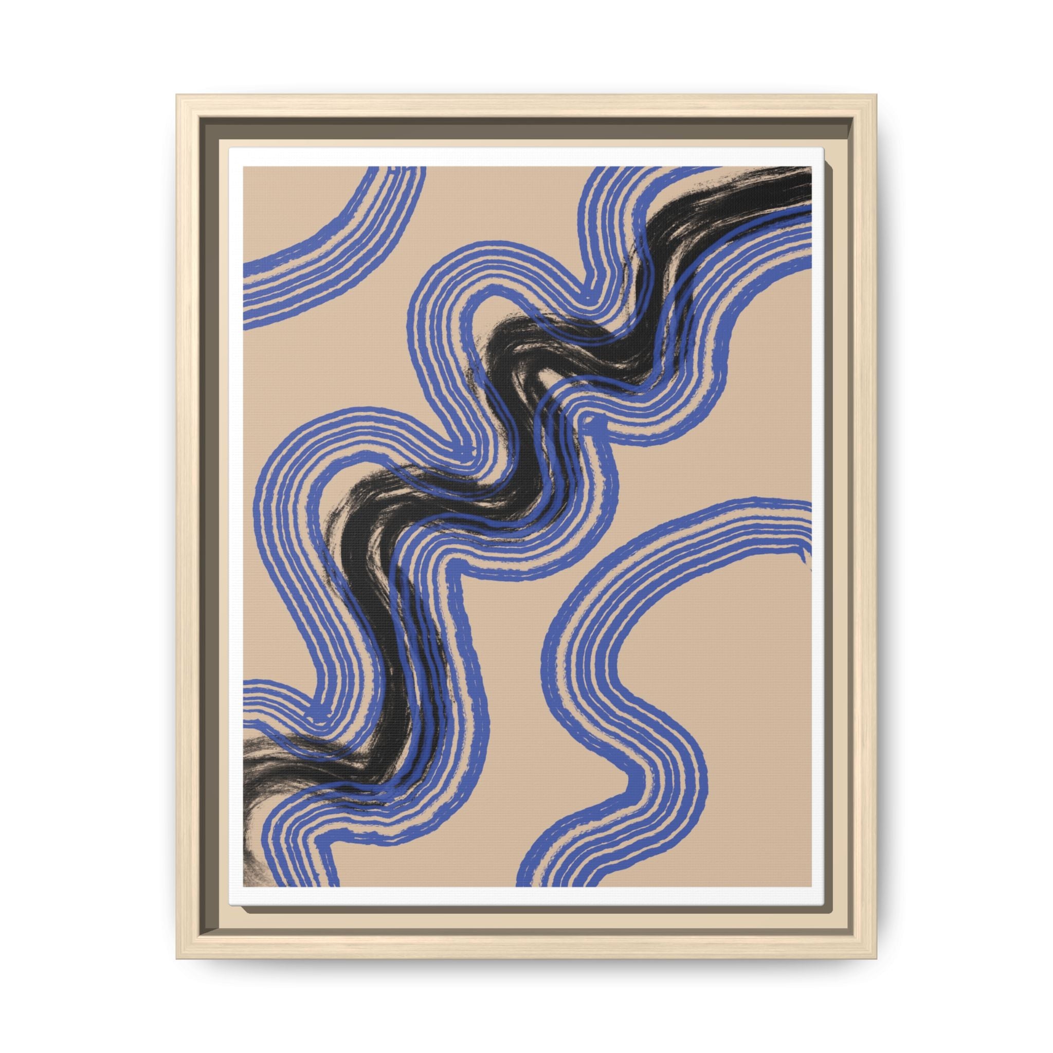 Indigo Rhythm Passage - Framed