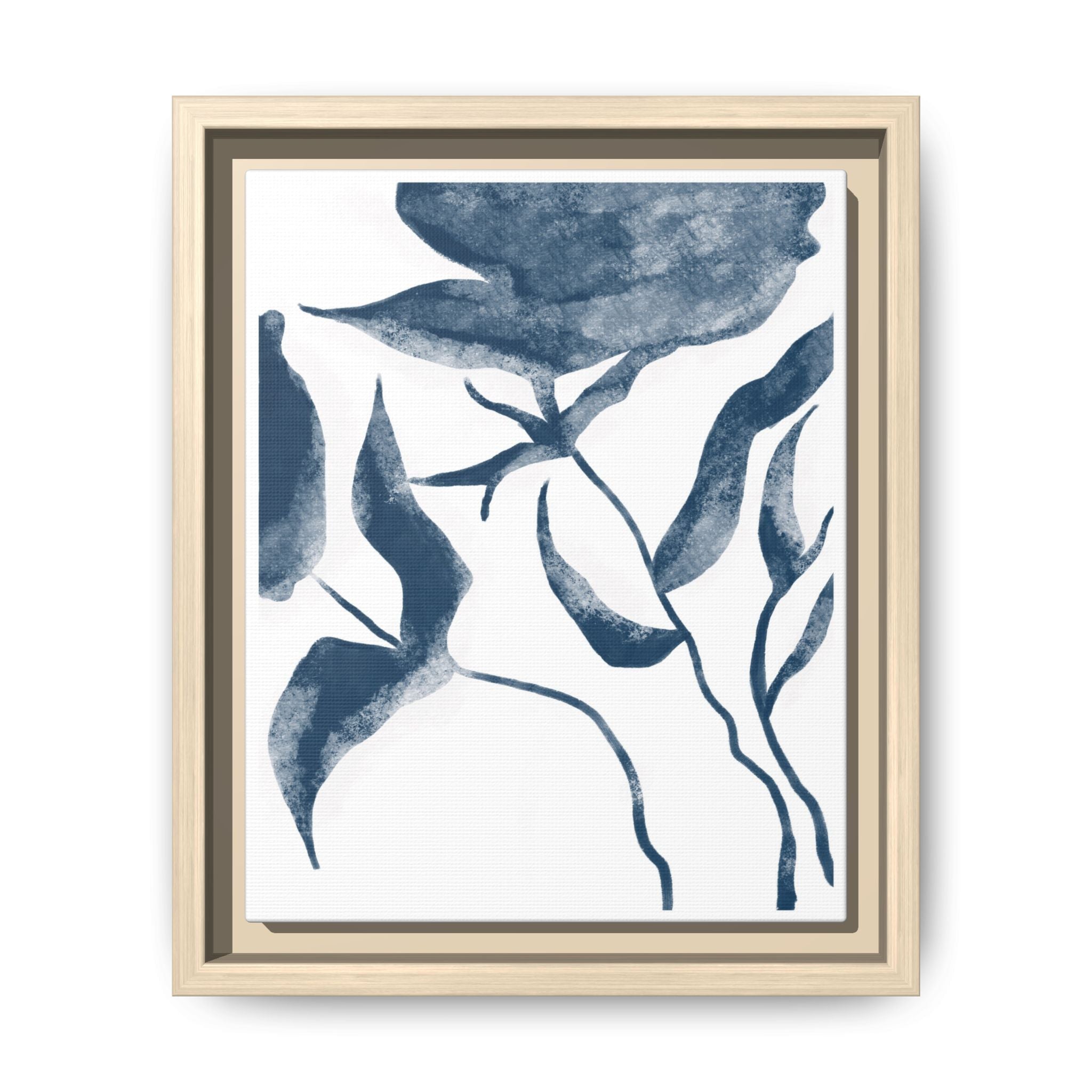 Indigo Bloom Reverie - Framed