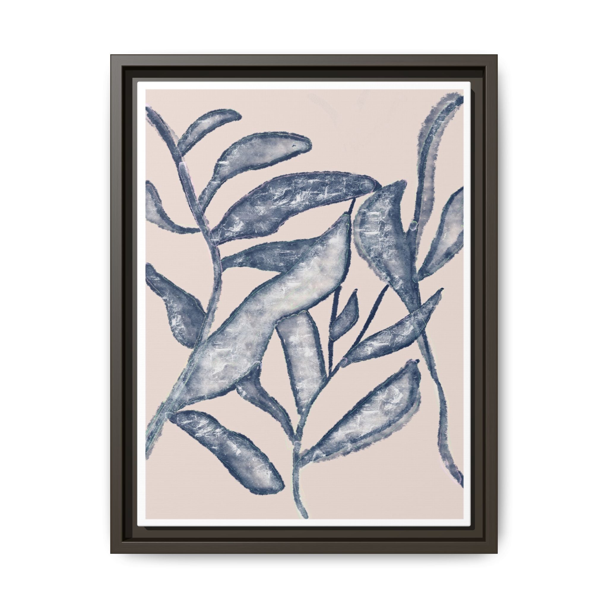 Moonlit Botanical Veil - Framed