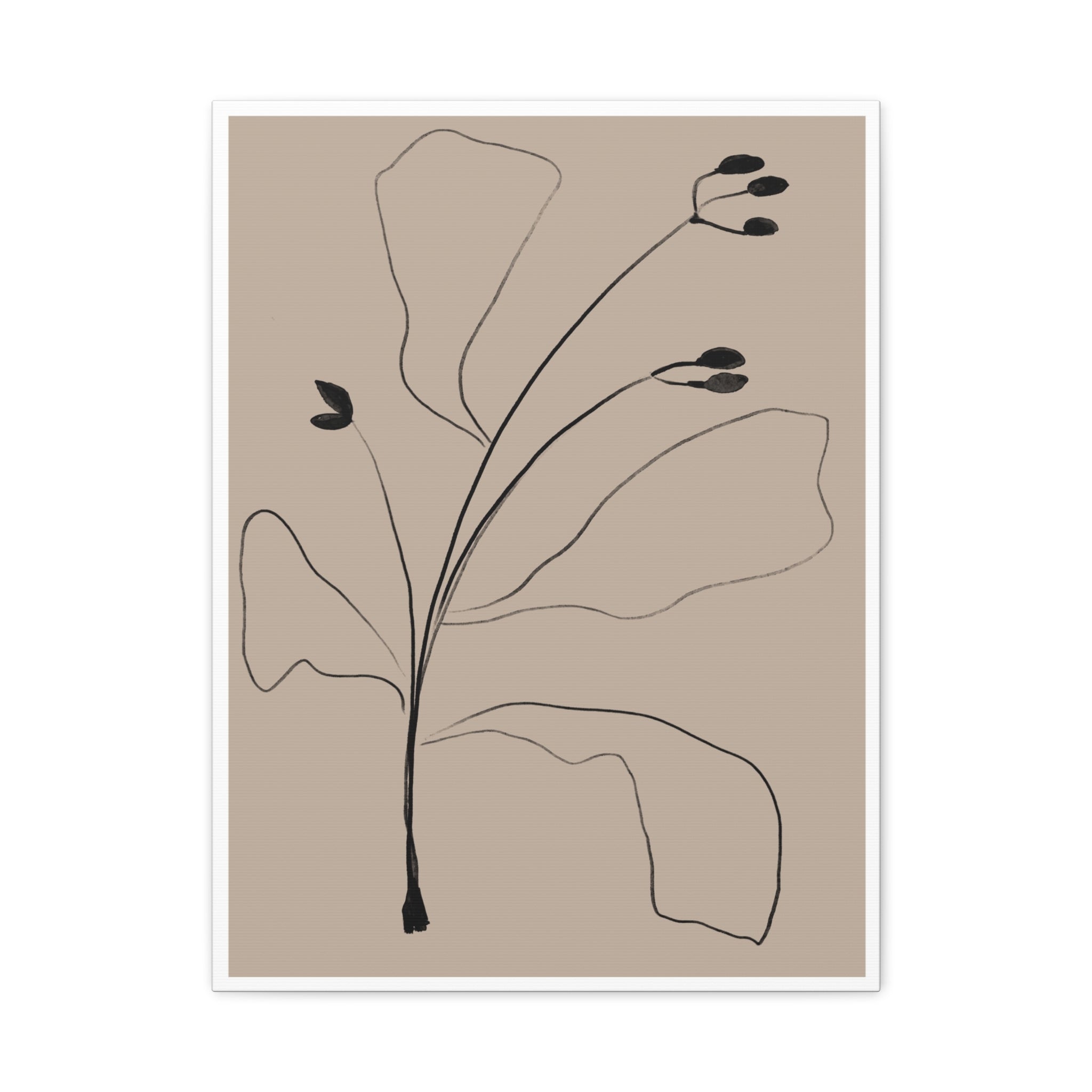 Quiet Botanical Gesture - Canvas
