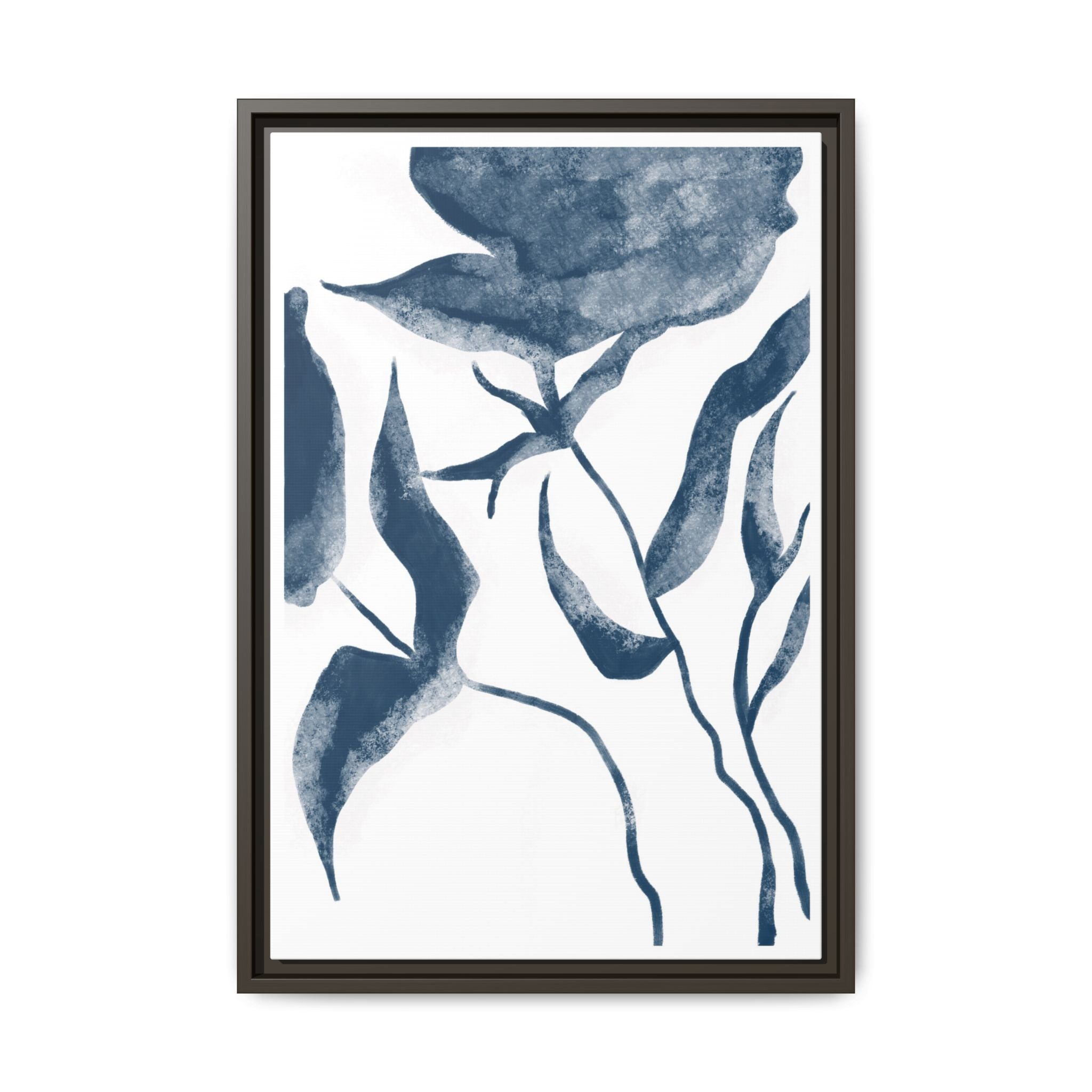 Indigo Bloom Reverie - Framed