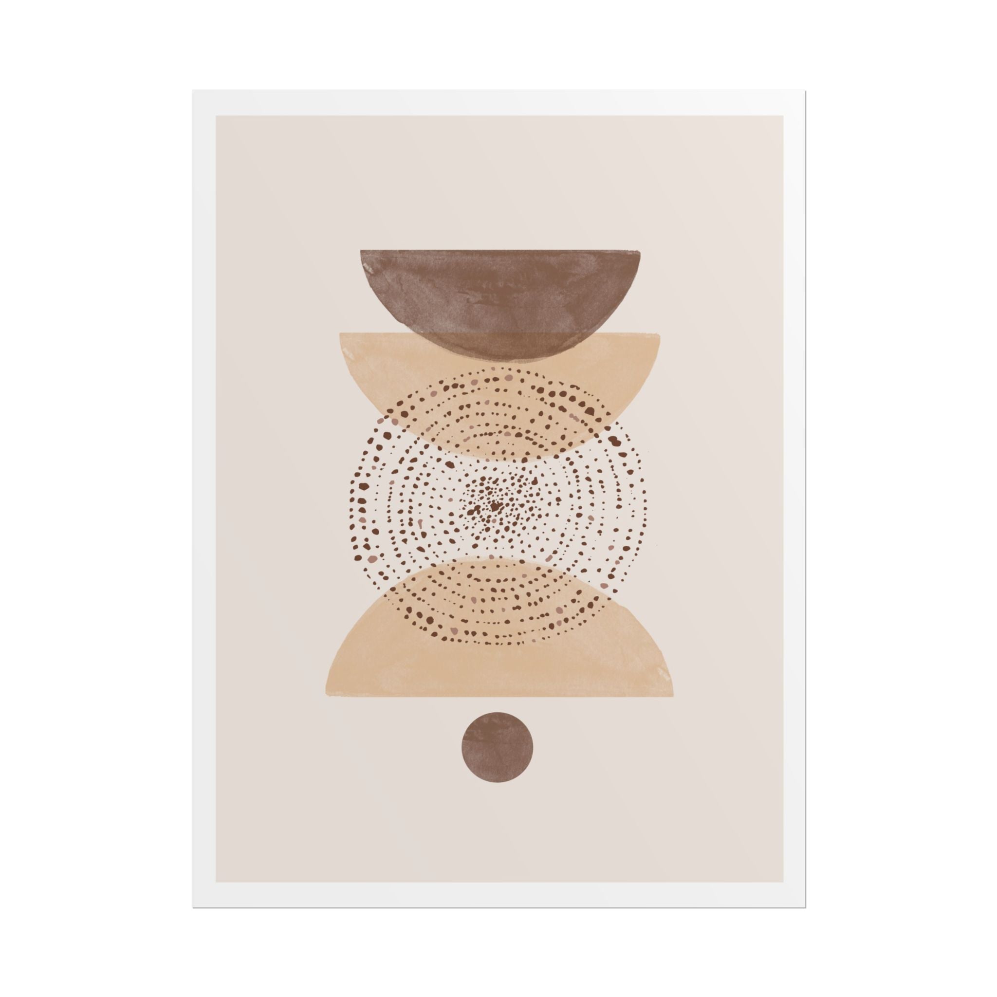 Terracotta Orbit Balance - Poster