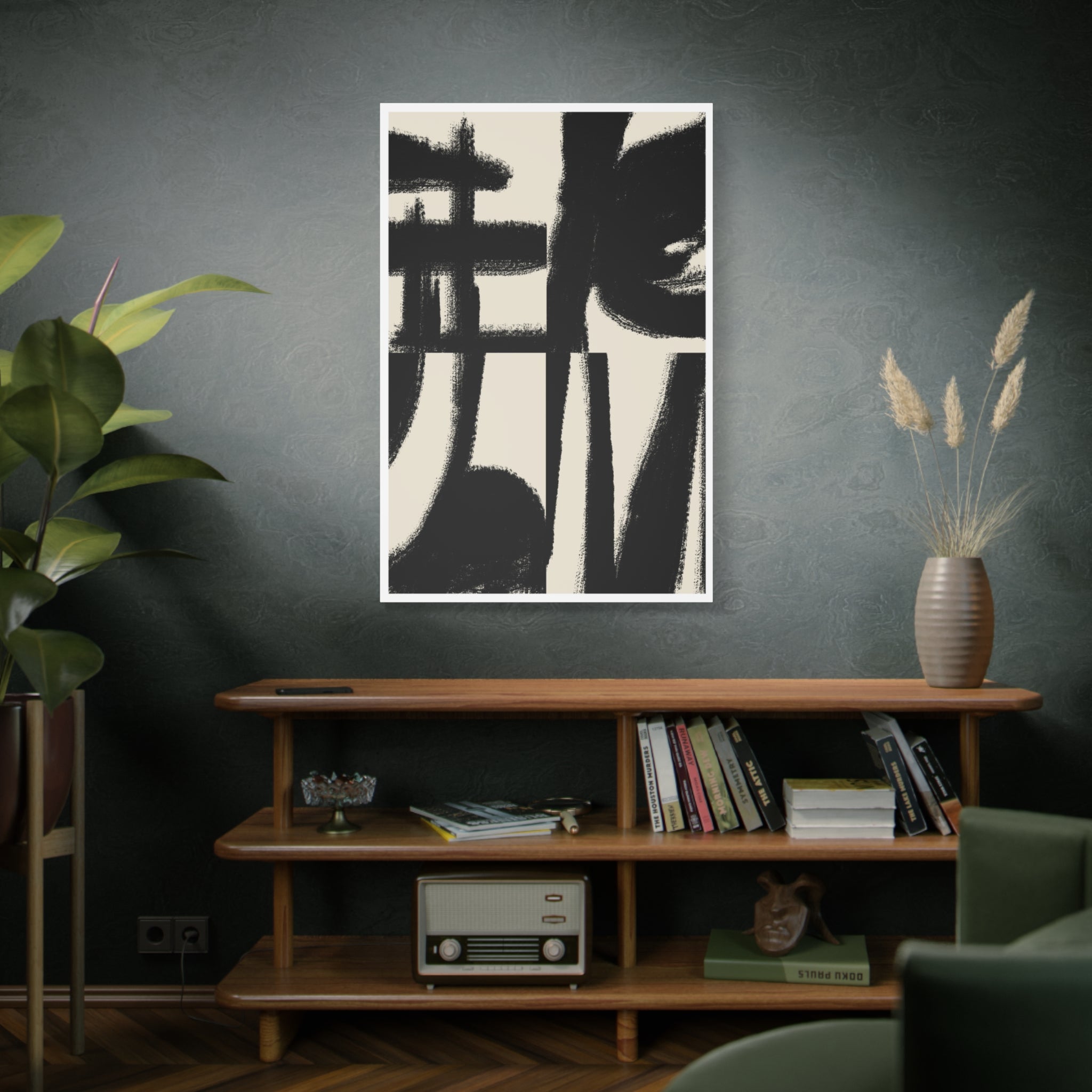 Midnight Gesture Fragments - Canvas