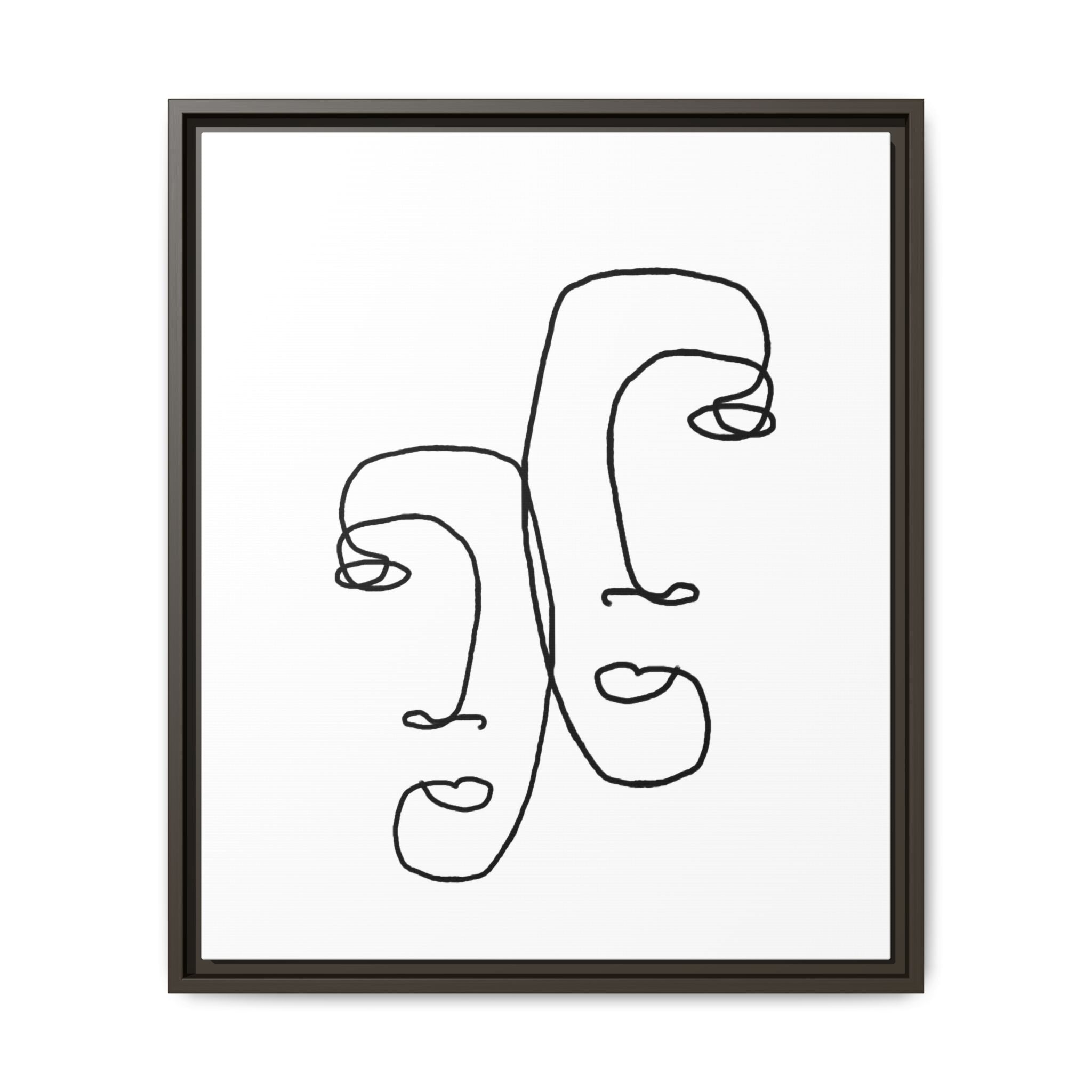 Silent Dual Reflections - Framed