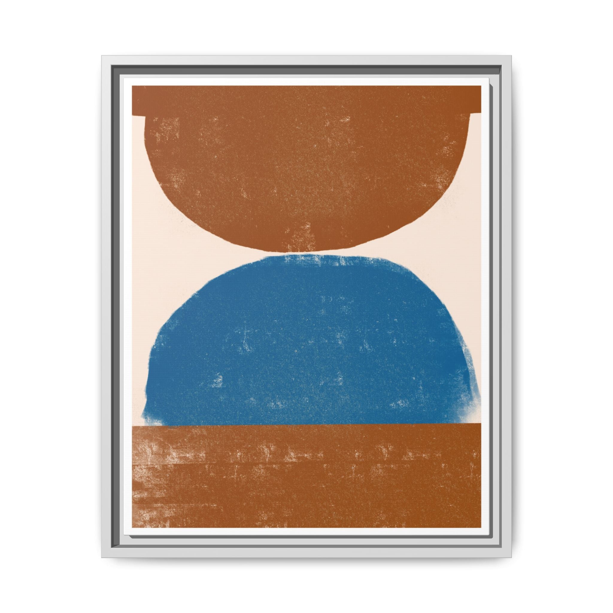 Cobalt Ember Equilibrium - Framed
