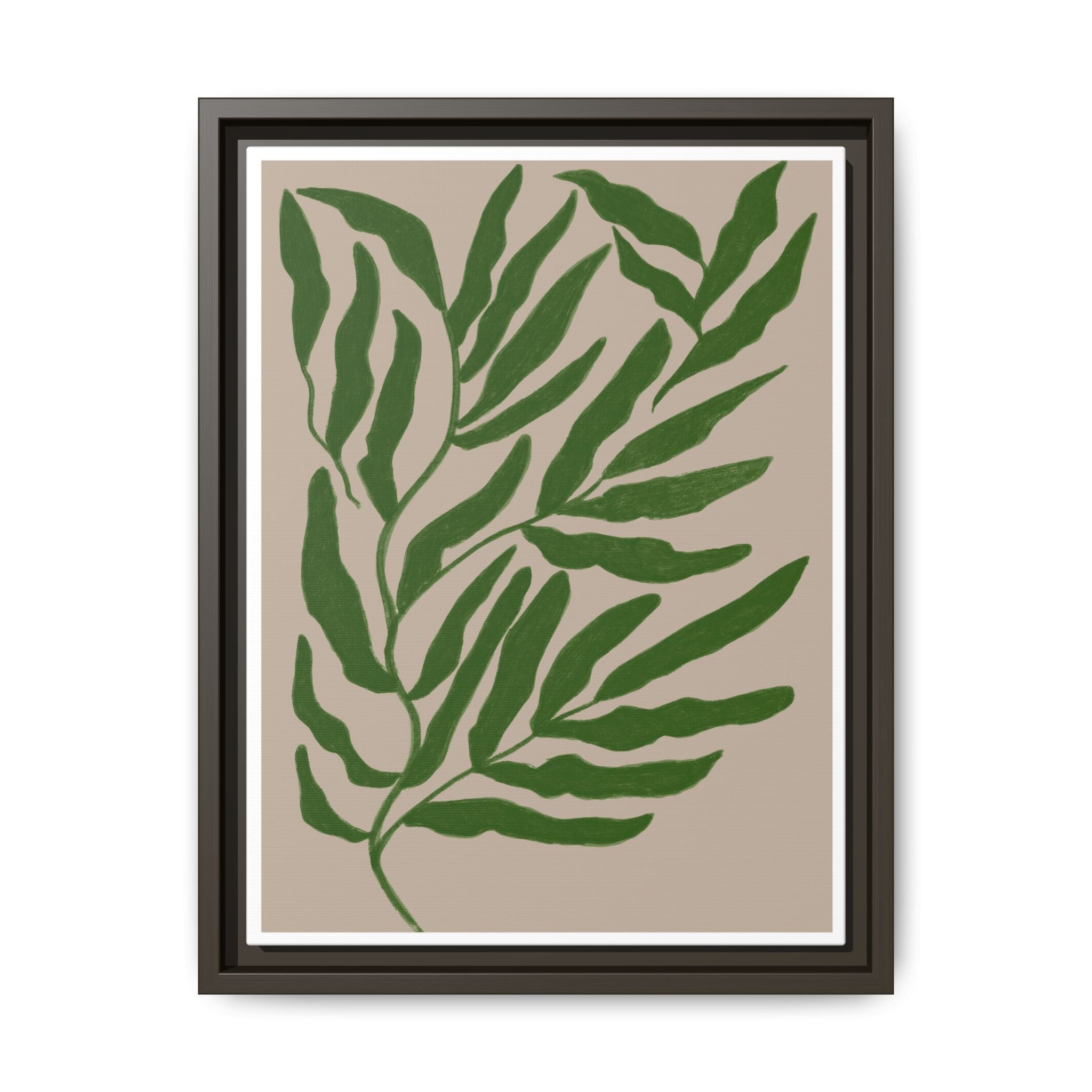 Emerald Canopy Drift - Framed