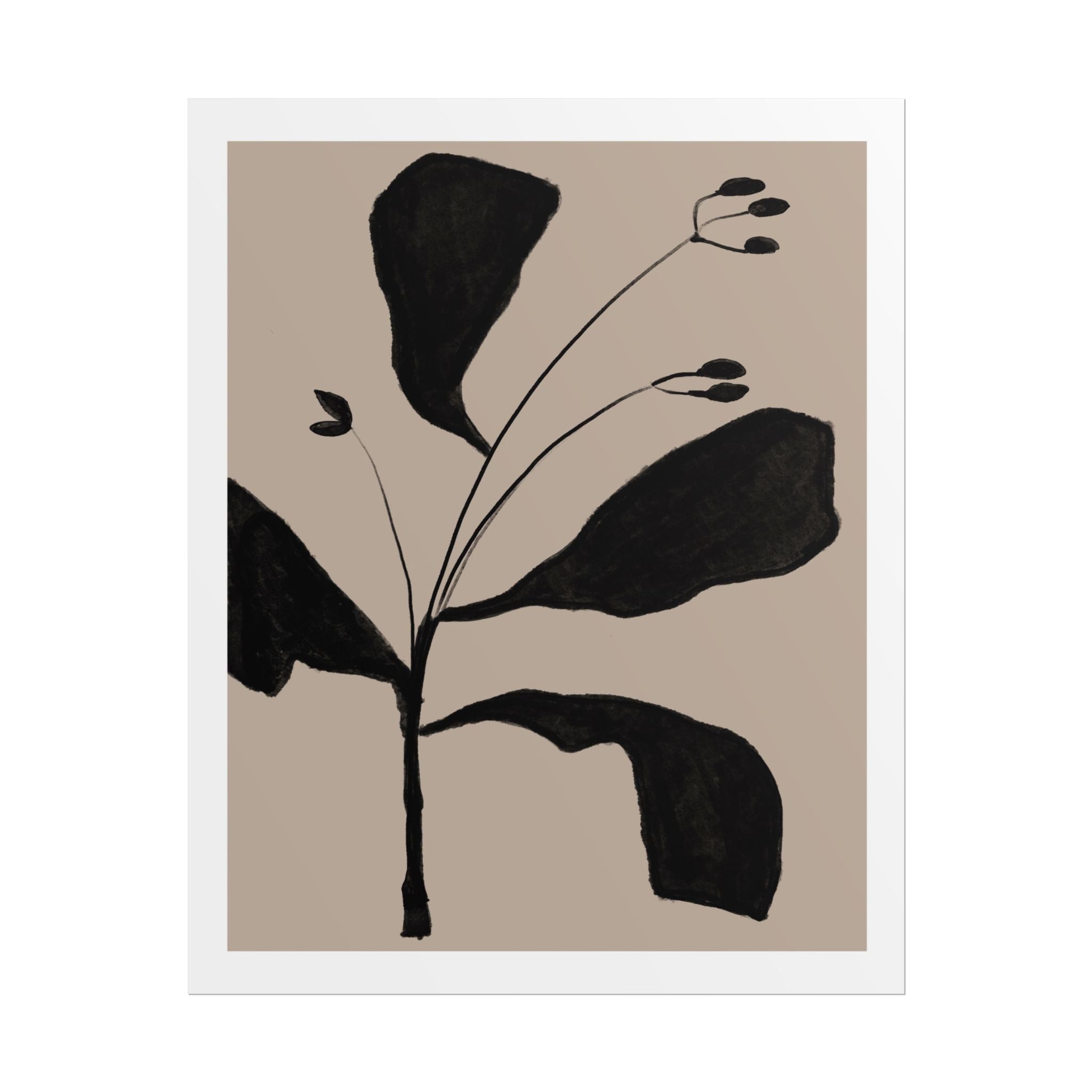 Noir Botanical Silence - Poster