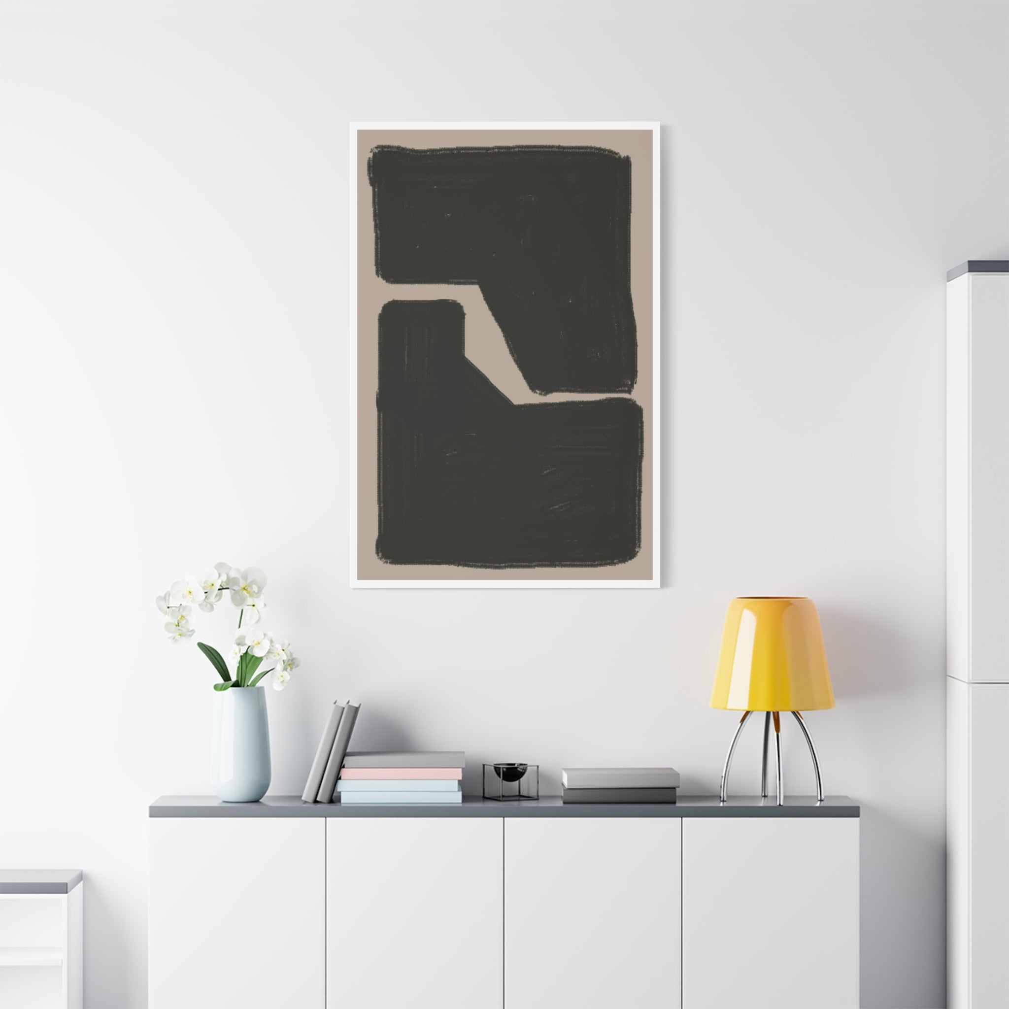 Midnight Geometry Passage - Canvas