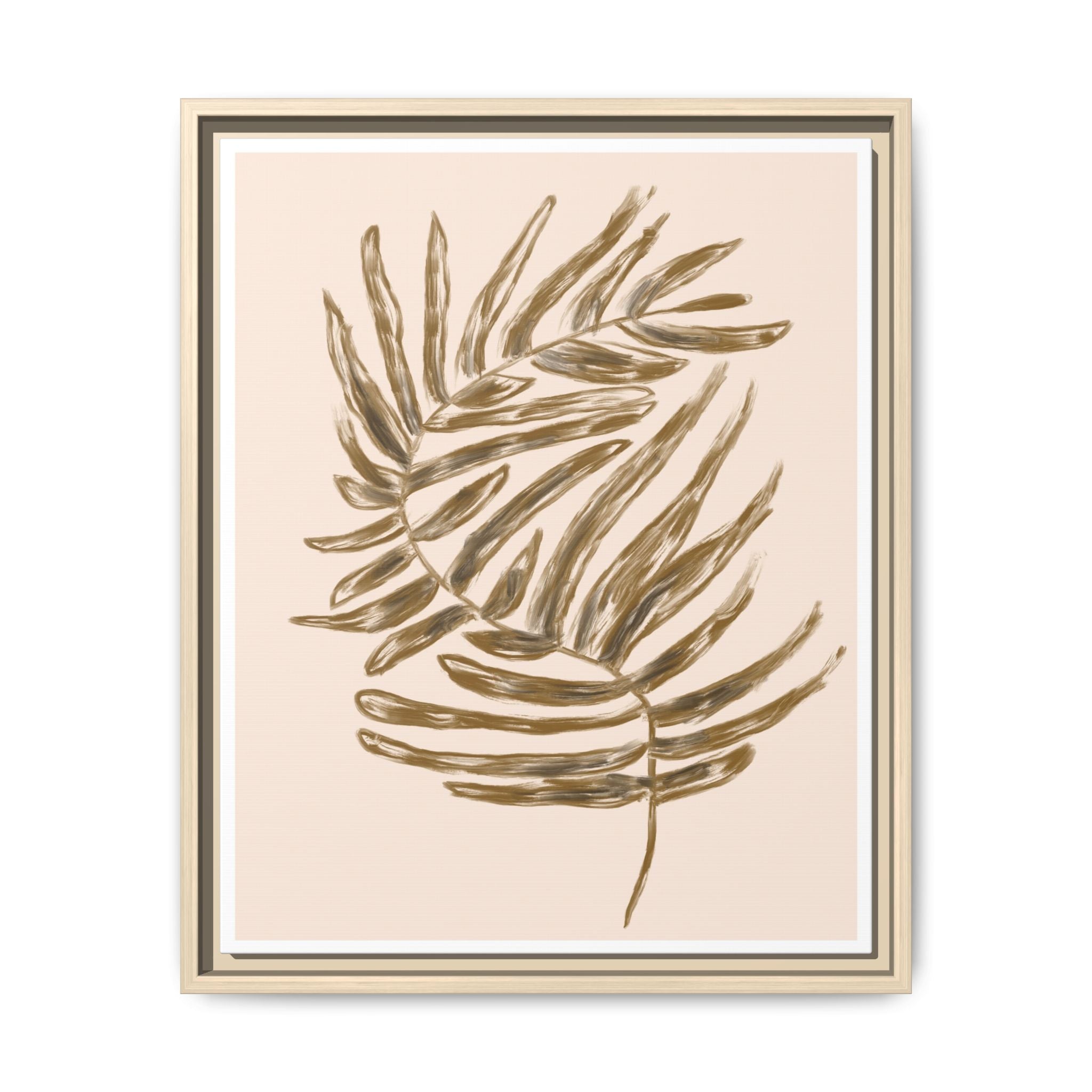 Golden Frond Reverie - Framed